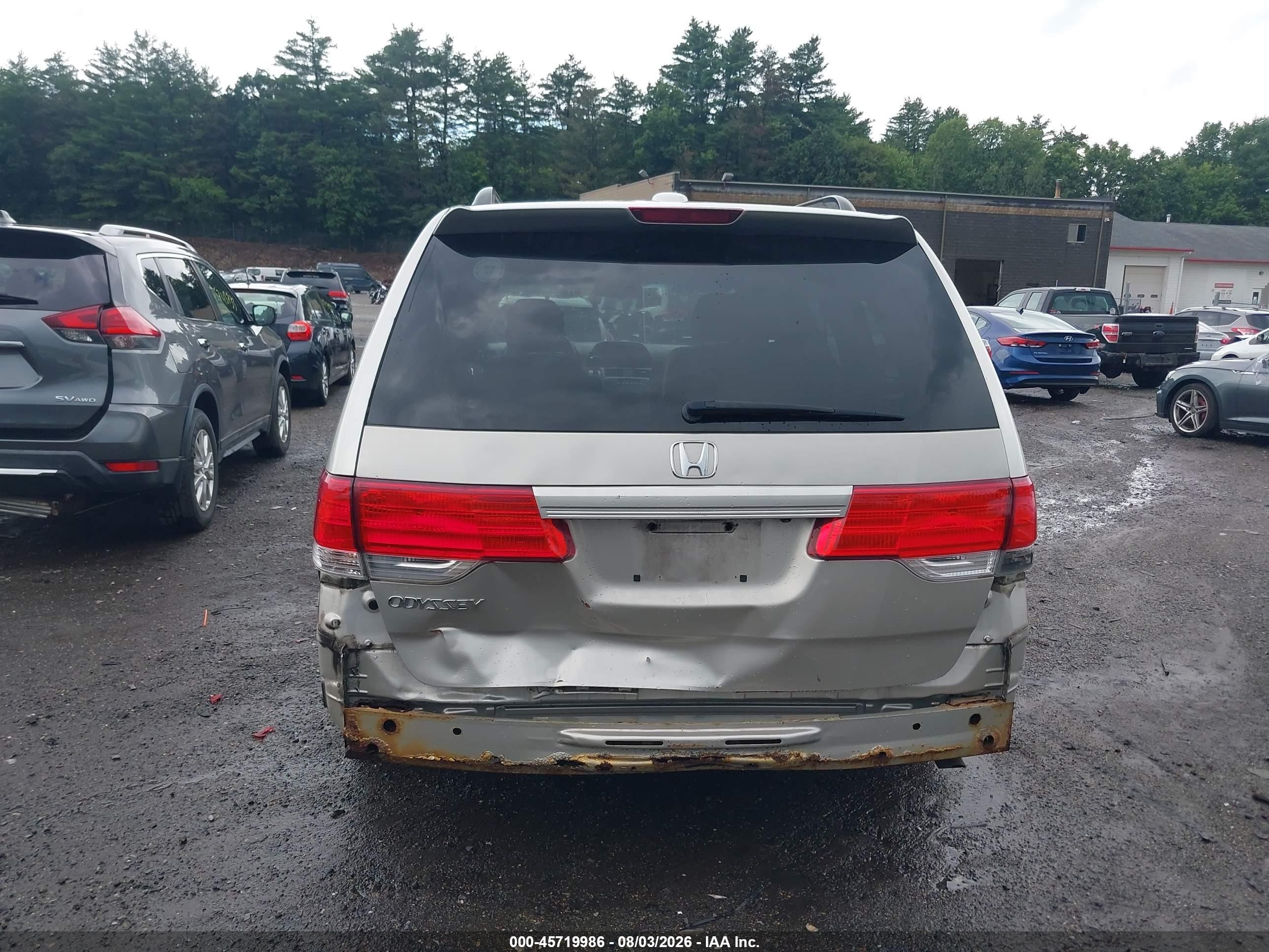 2008 Honda Odyssey Ex-l Silver vin: 5FNRL38678B419310