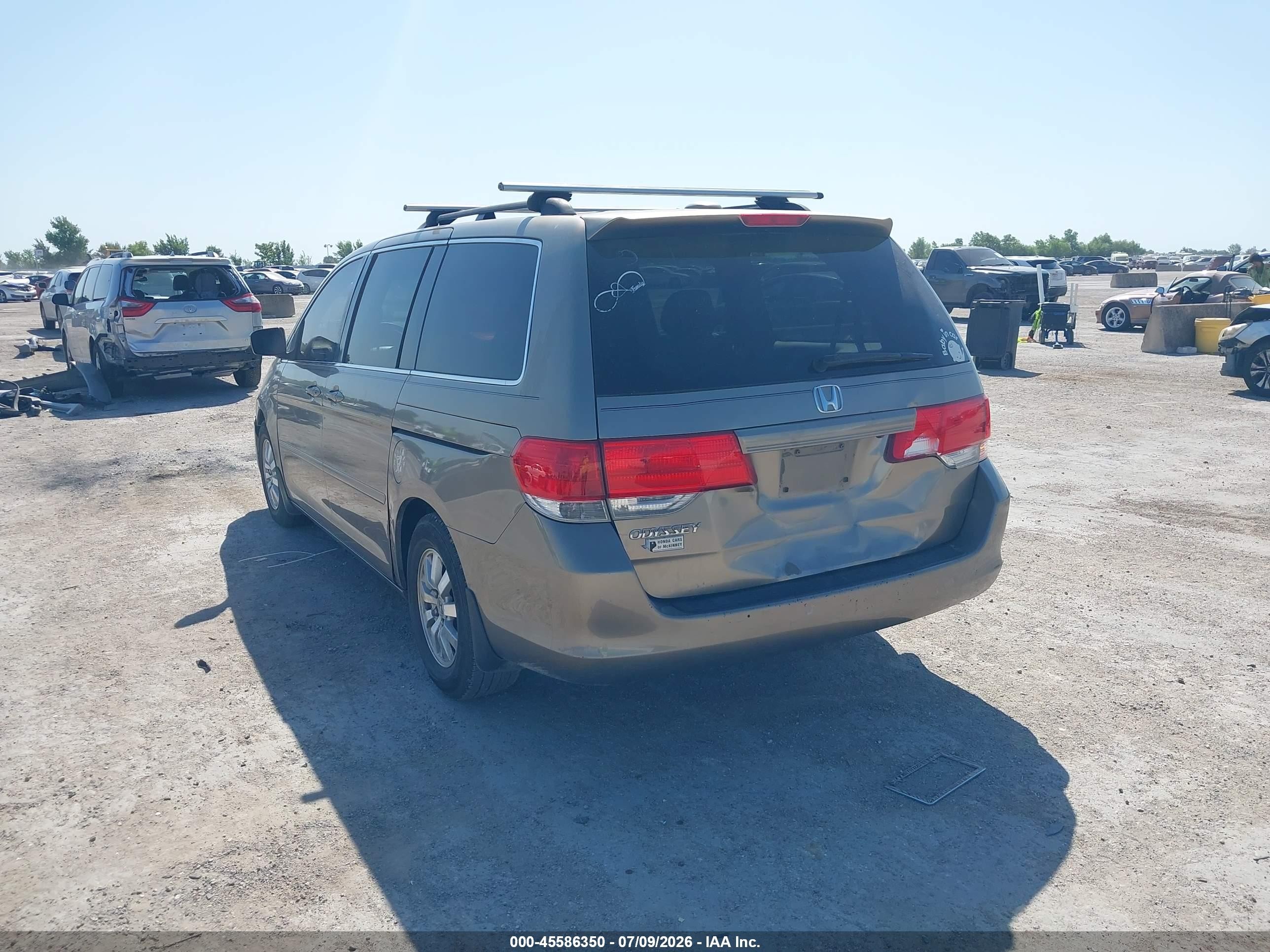 2009 Honda Odyssey Ex-l Gold vin: 5FNRL38679B005431