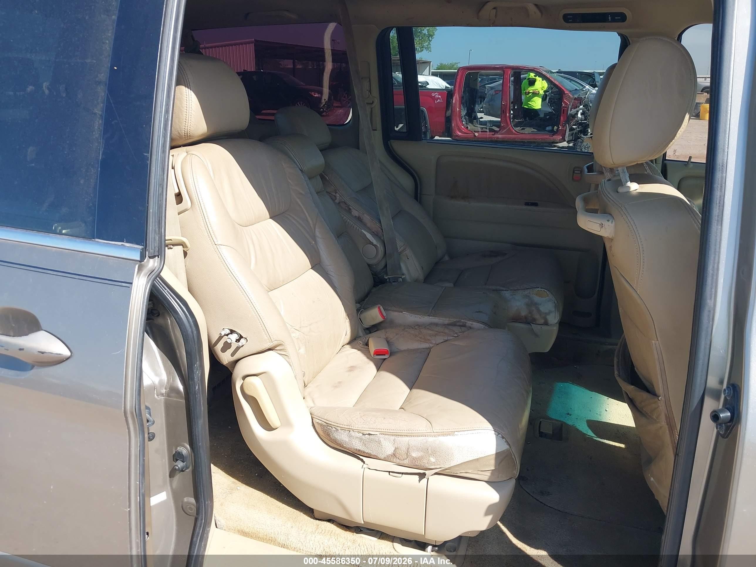 2009 Honda Odyssey Ex-l Gold vin: 5FNRL38679B005431
