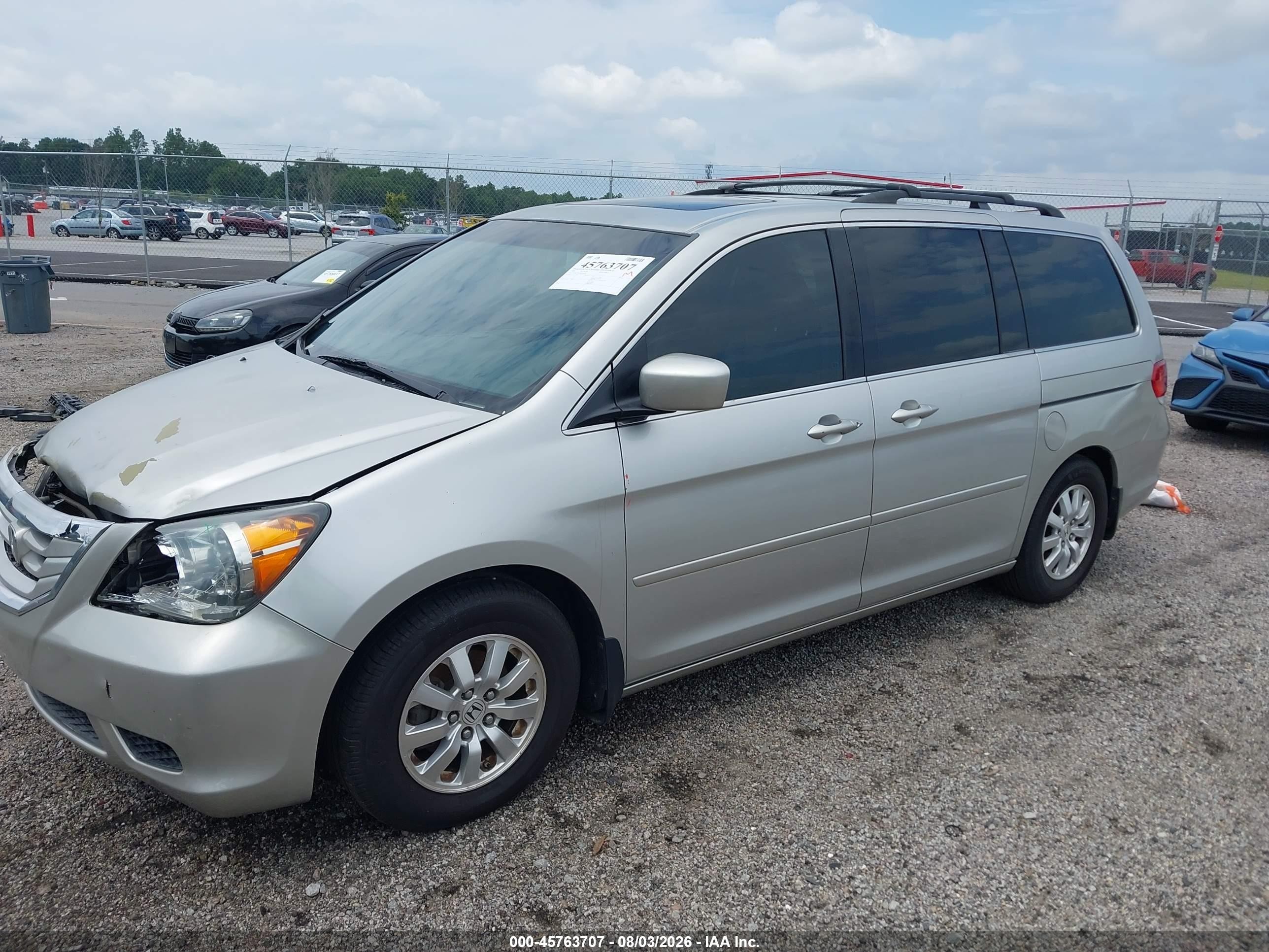 2009 Honda Odyssey Ex-l Silver vin: 5FNRL38679B026568