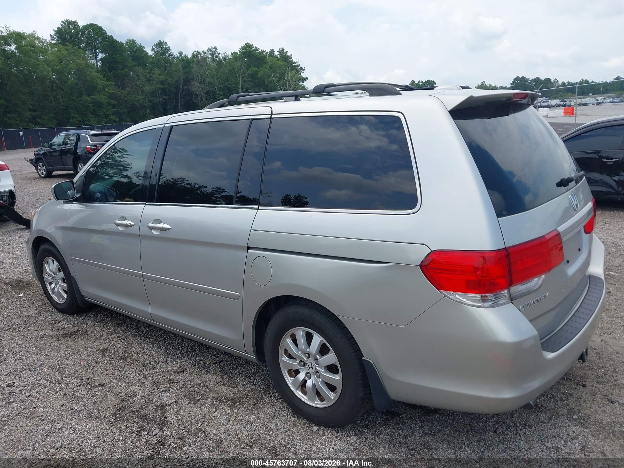 2009 Honda Odyssey Ex-l Silver vin: 5FNRL38679B026568