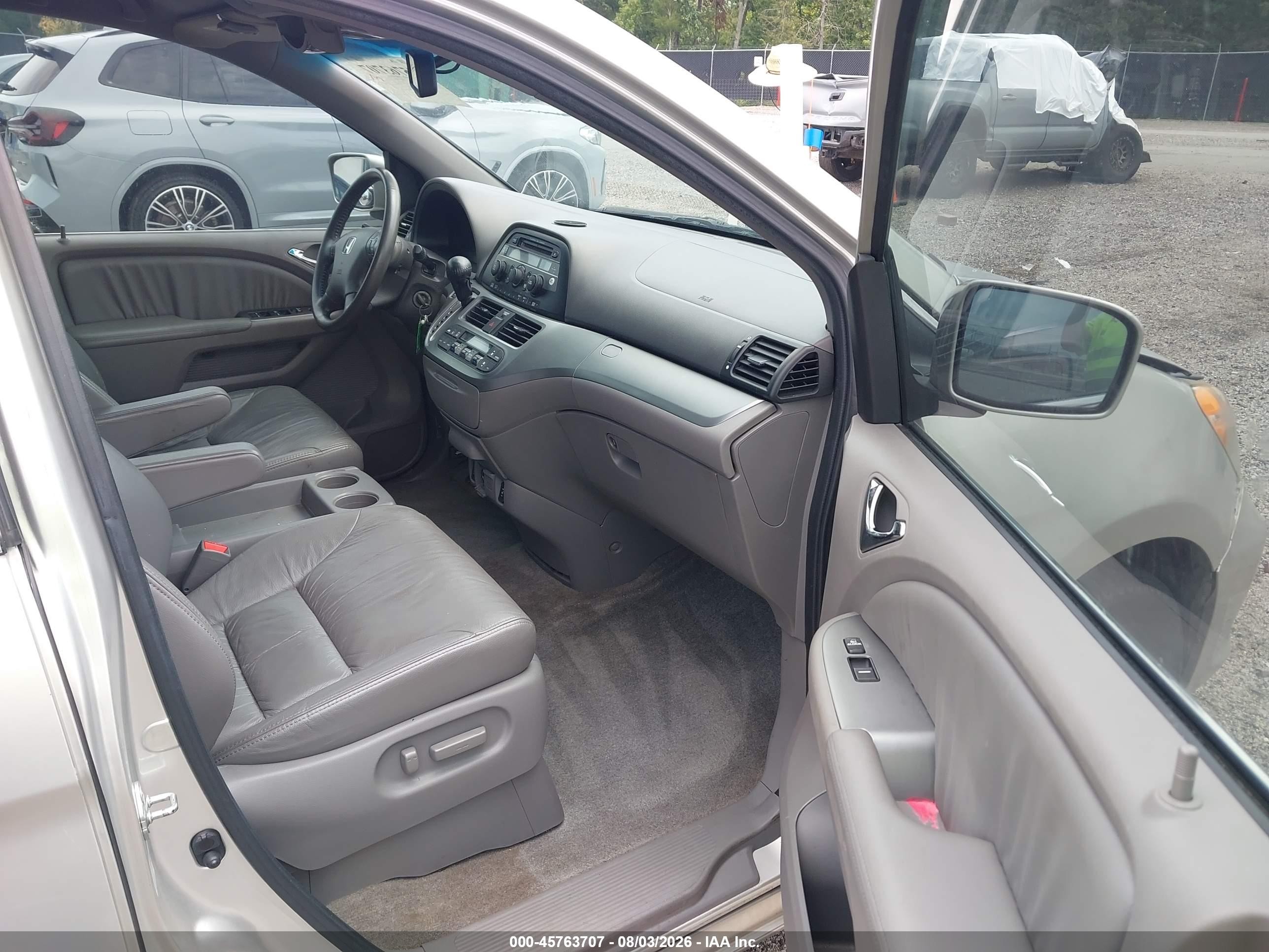 2009 Honda Odyssey Ex-l Silver vin: 5FNRL38679B026568