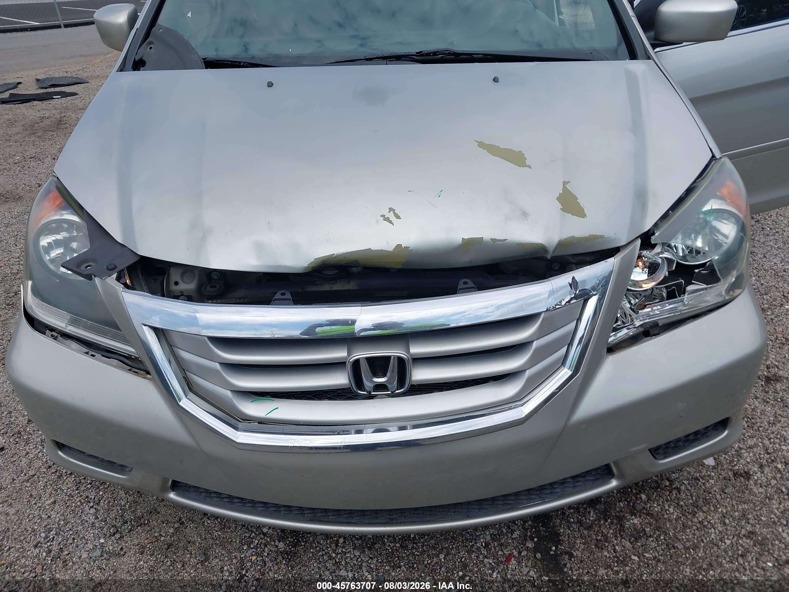 2009 Honda Odyssey Ex-l Silver vin: 5FNRL38679B026568