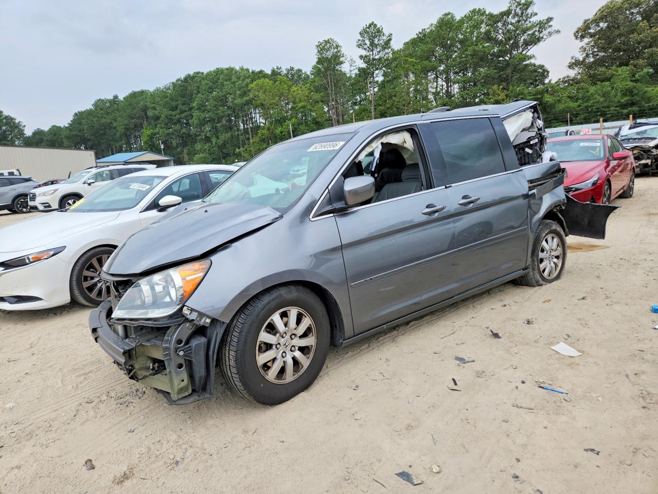 2009 Honda Odyssey Exl Gray vin: 5FNRL38679B028028