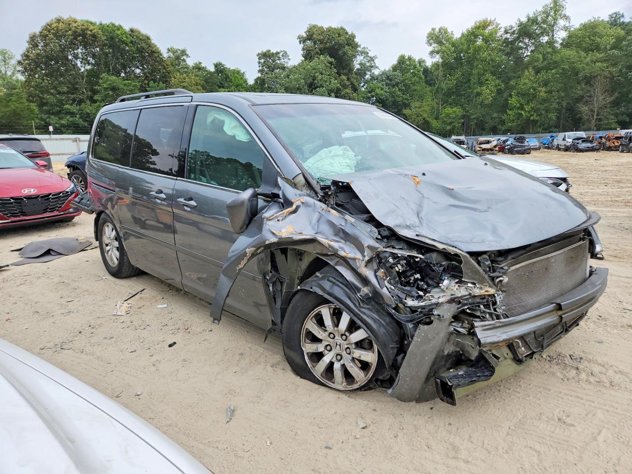 2009 Honda Odyssey Exl Gray vin: 5FNRL38679B028028
