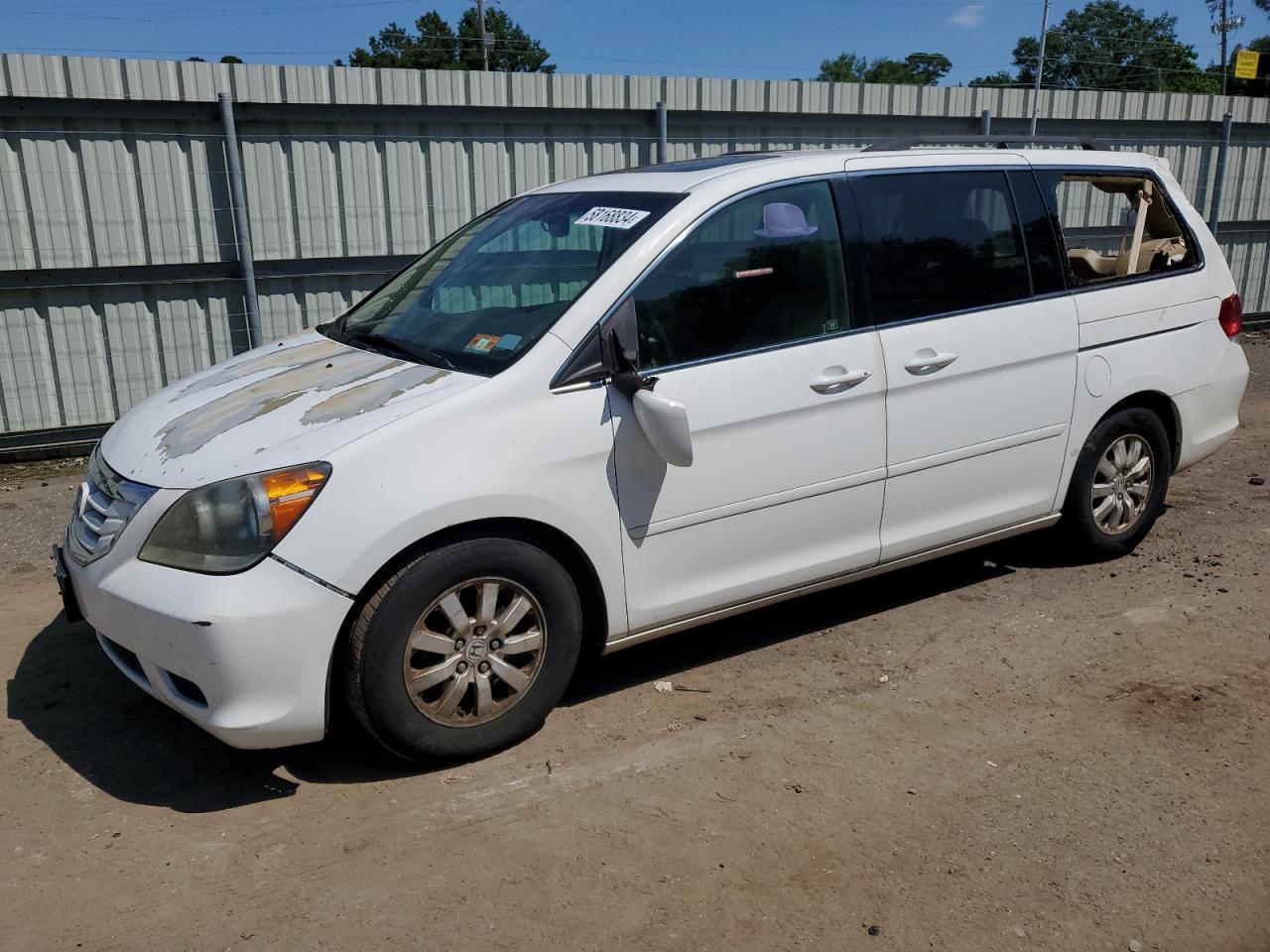 2009 Honda Odyssey Exl White vin: 5FNRL38679B030796
