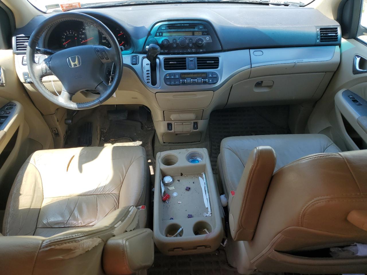 2009 Honda Odyssey Exl White vin: 5FNRL38679B030796