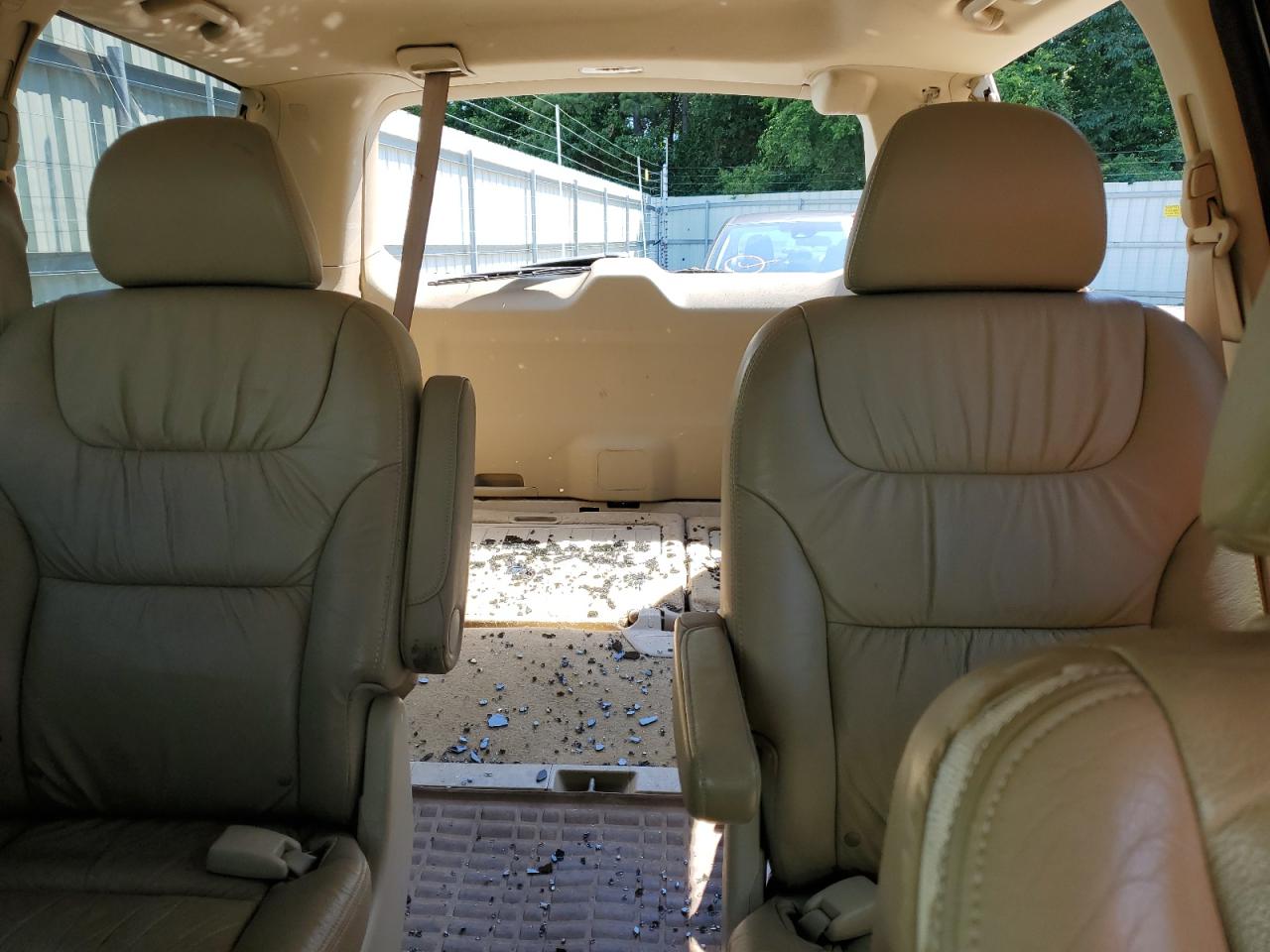 2009 Honda Odyssey Exl White vin: 5FNRL38679B030796