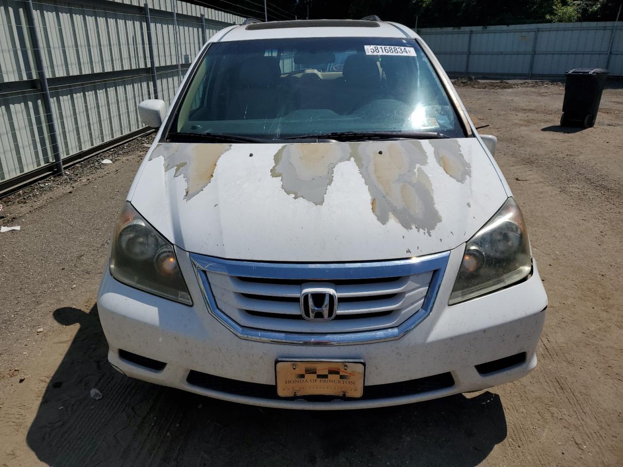 2009 Honda Odyssey Exl White vin: 5FNRL38679B030796