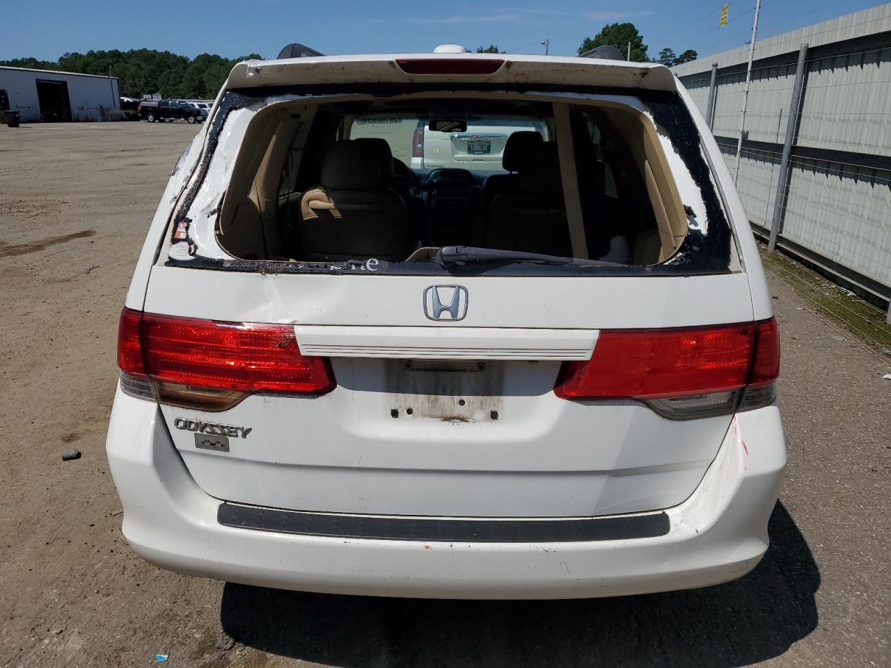 2009 Honda Odyssey Exl White vin: 5FNRL38679B030796