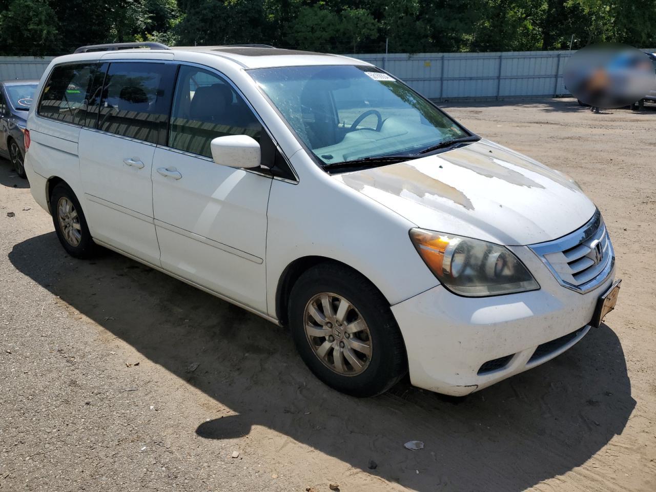 2009 Honda Odyssey Exl White vin: 5FNRL38679B030796