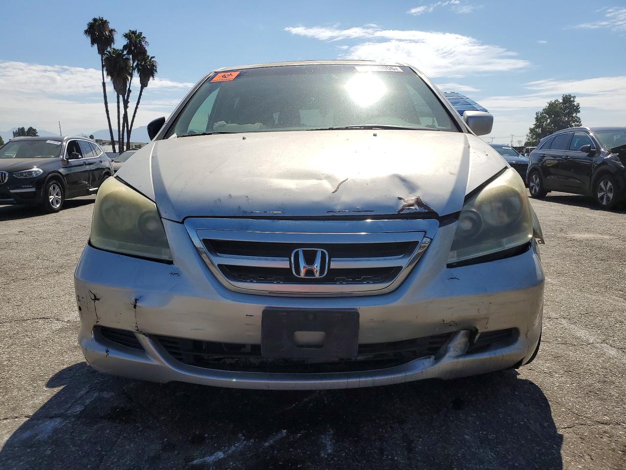 2005 Honda Odyssey Exl Silver vin: 5FNRL38685B411454