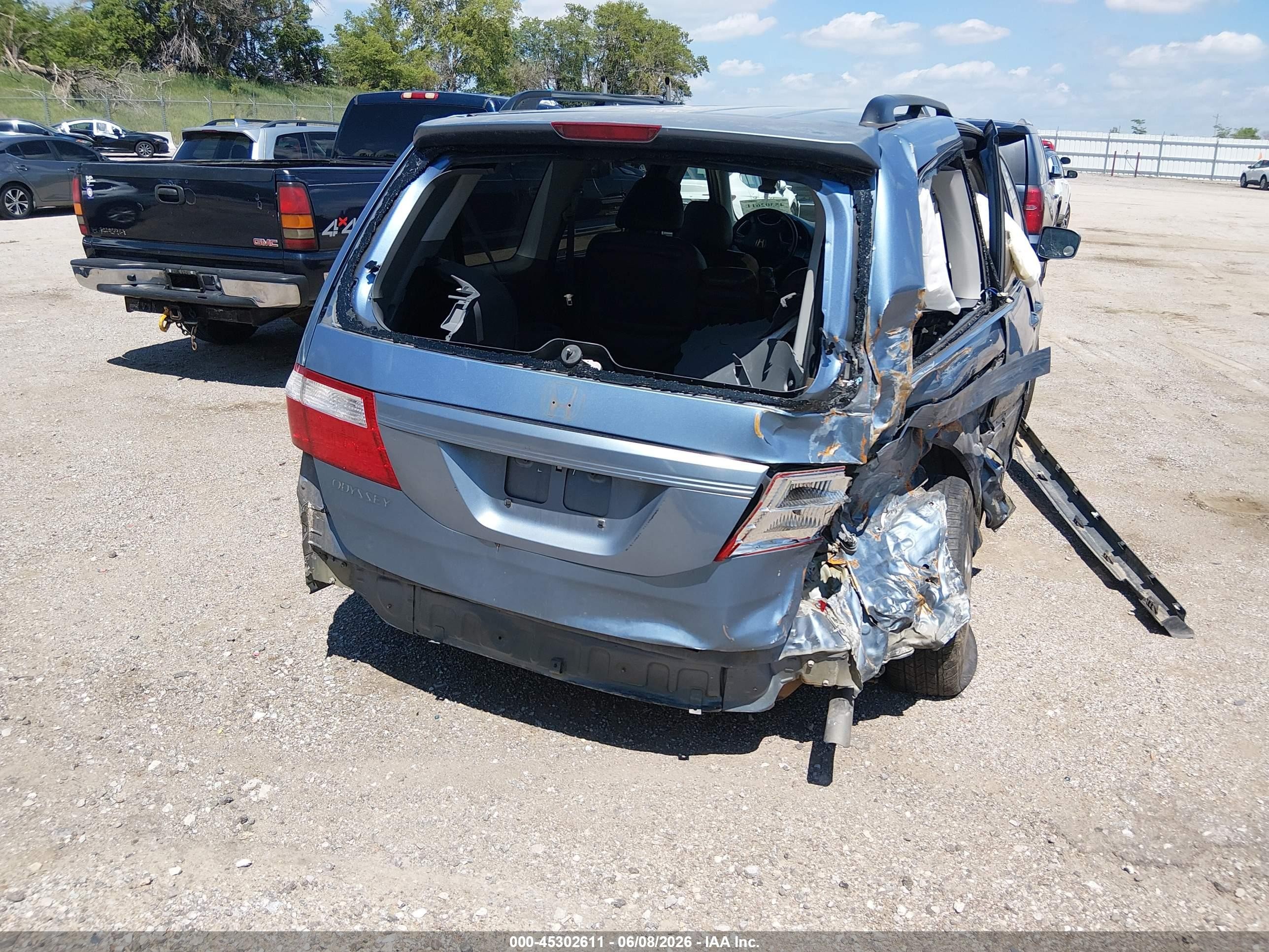 2006 Honda Odyssey Ex-l Light Blue vin: 5FNRL38686B026672