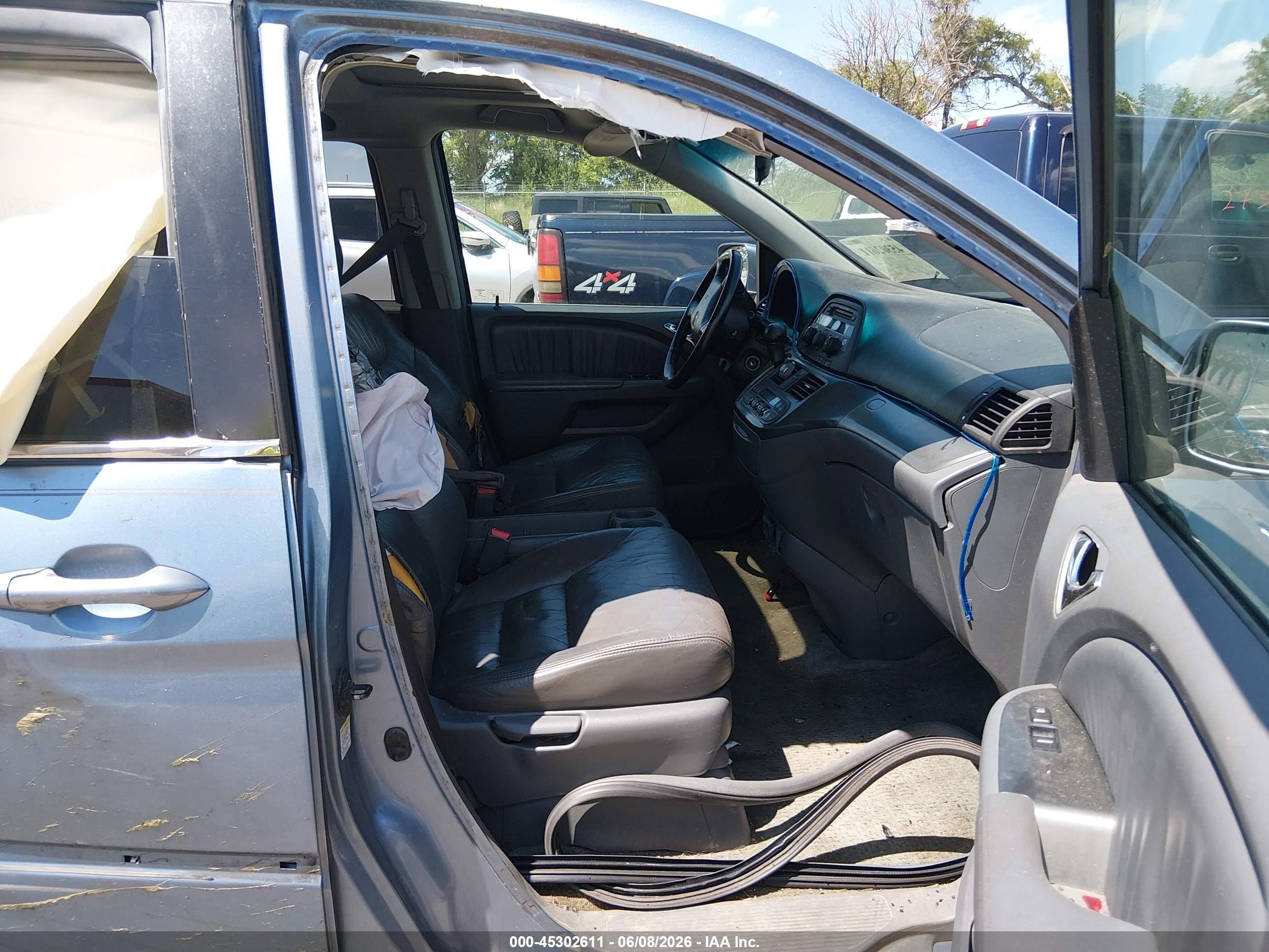2006 Honda Odyssey Ex-l Light Blue vin: 5FNRL38686B026672