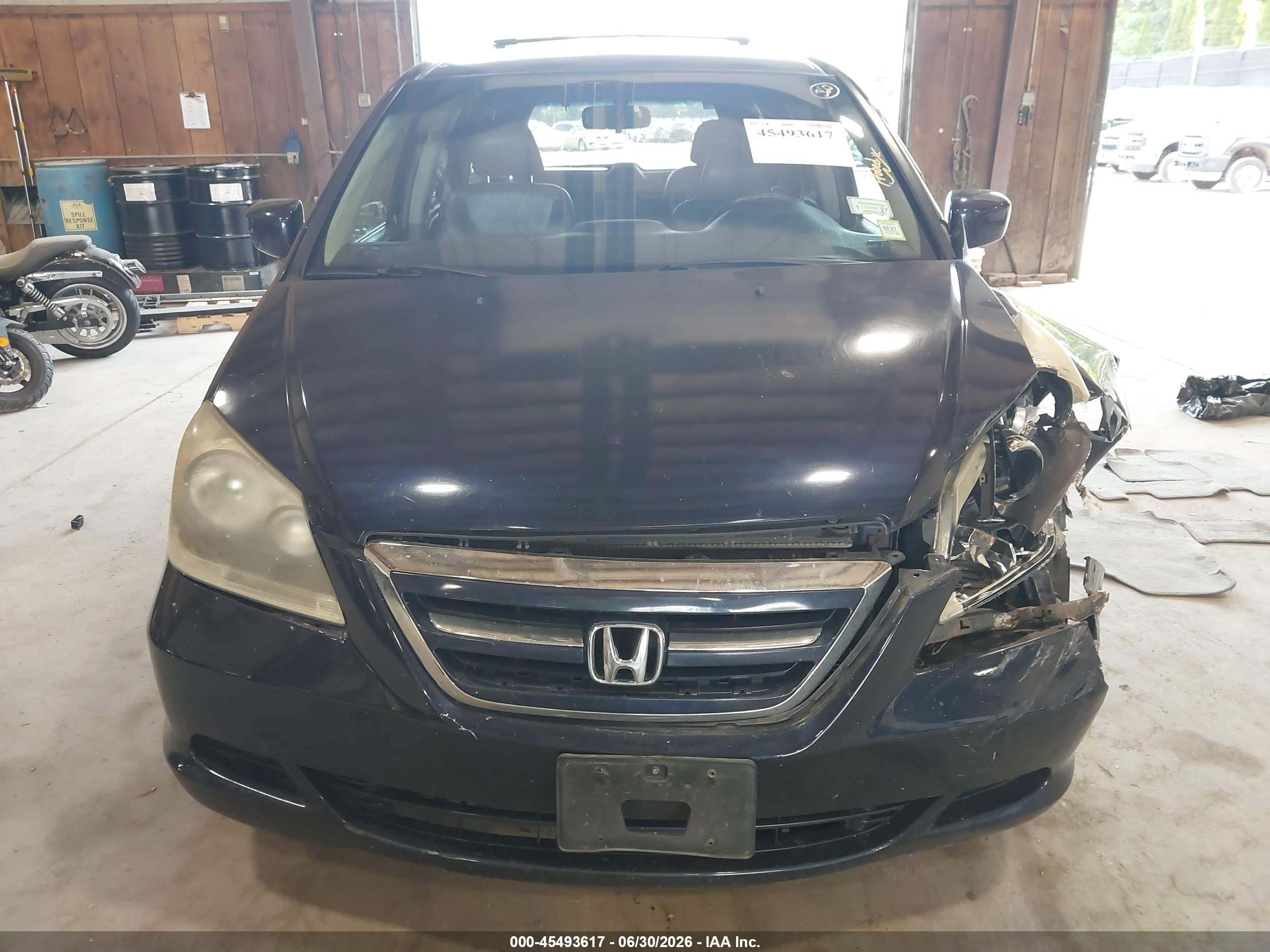 2006 Honda Odyssey Ex-l Dark Blue vin: 5FNRL38686B082546