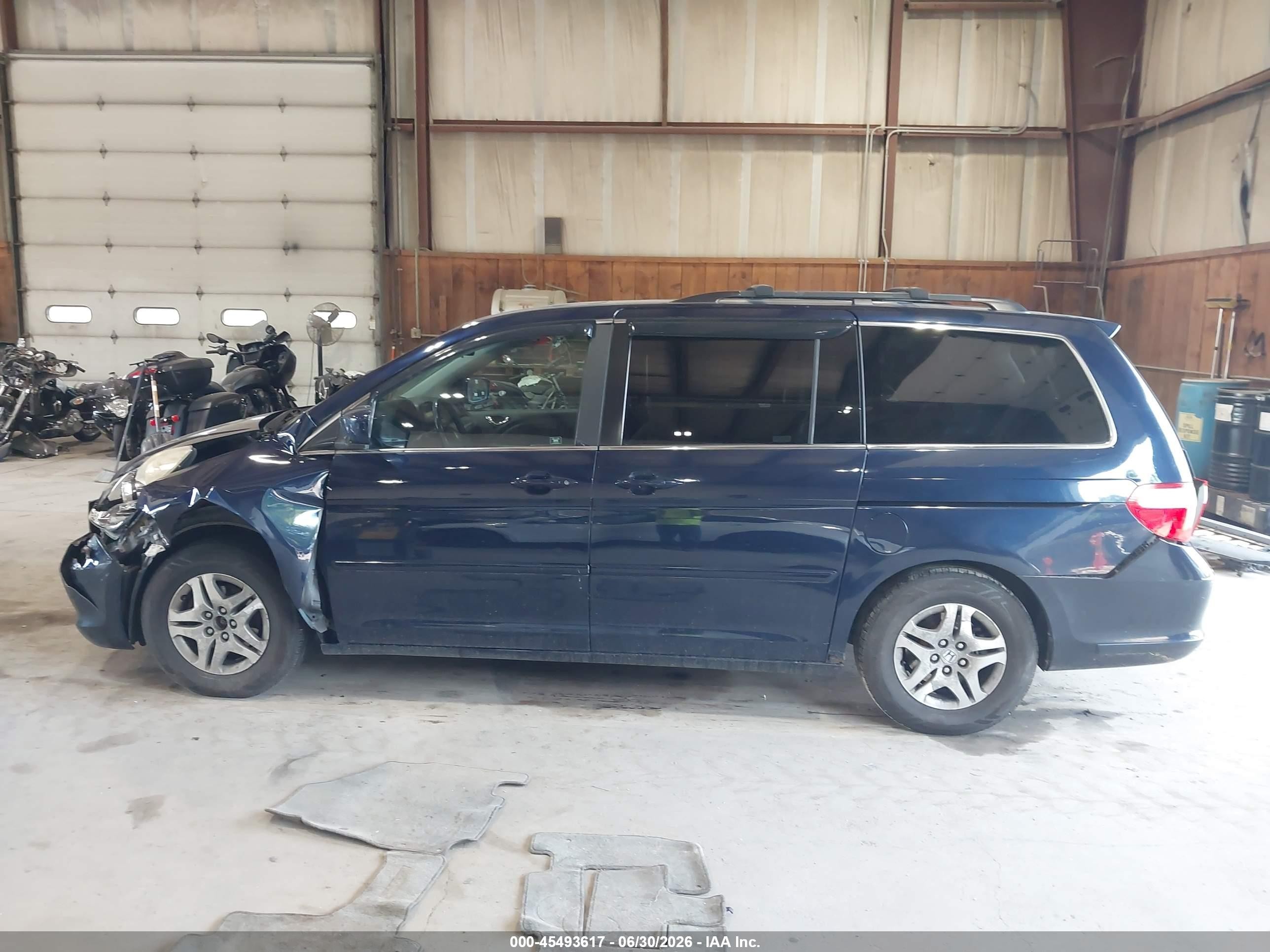 2006 Honda Odyssey Ex-l Dark Blue vin: 5FNRL38686B082546