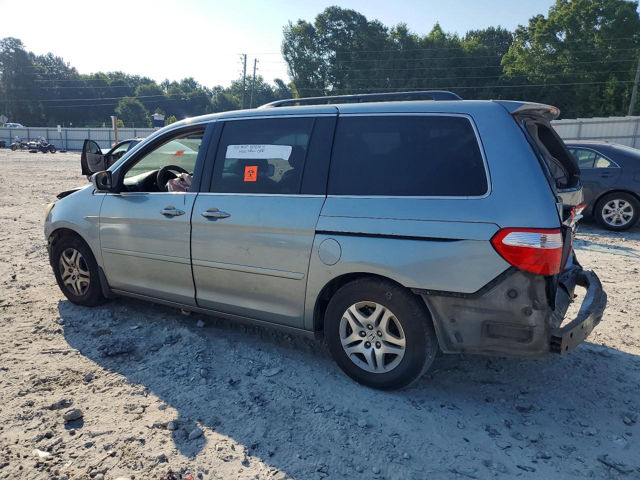 2007 Honda Odyssey Exl Blue vin: 5FNRL38687B074240