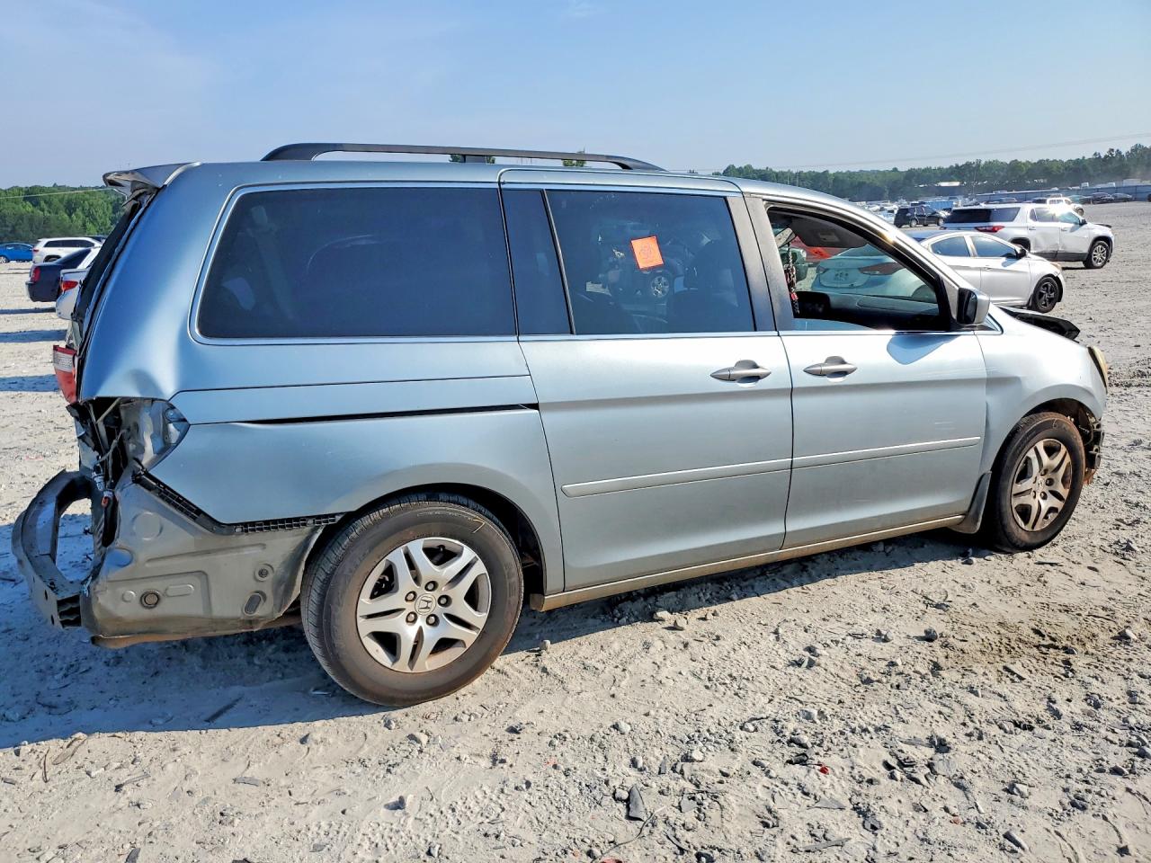 2007 Honda Odyssey Exl Blue vin: 5FNRL38687B074240
