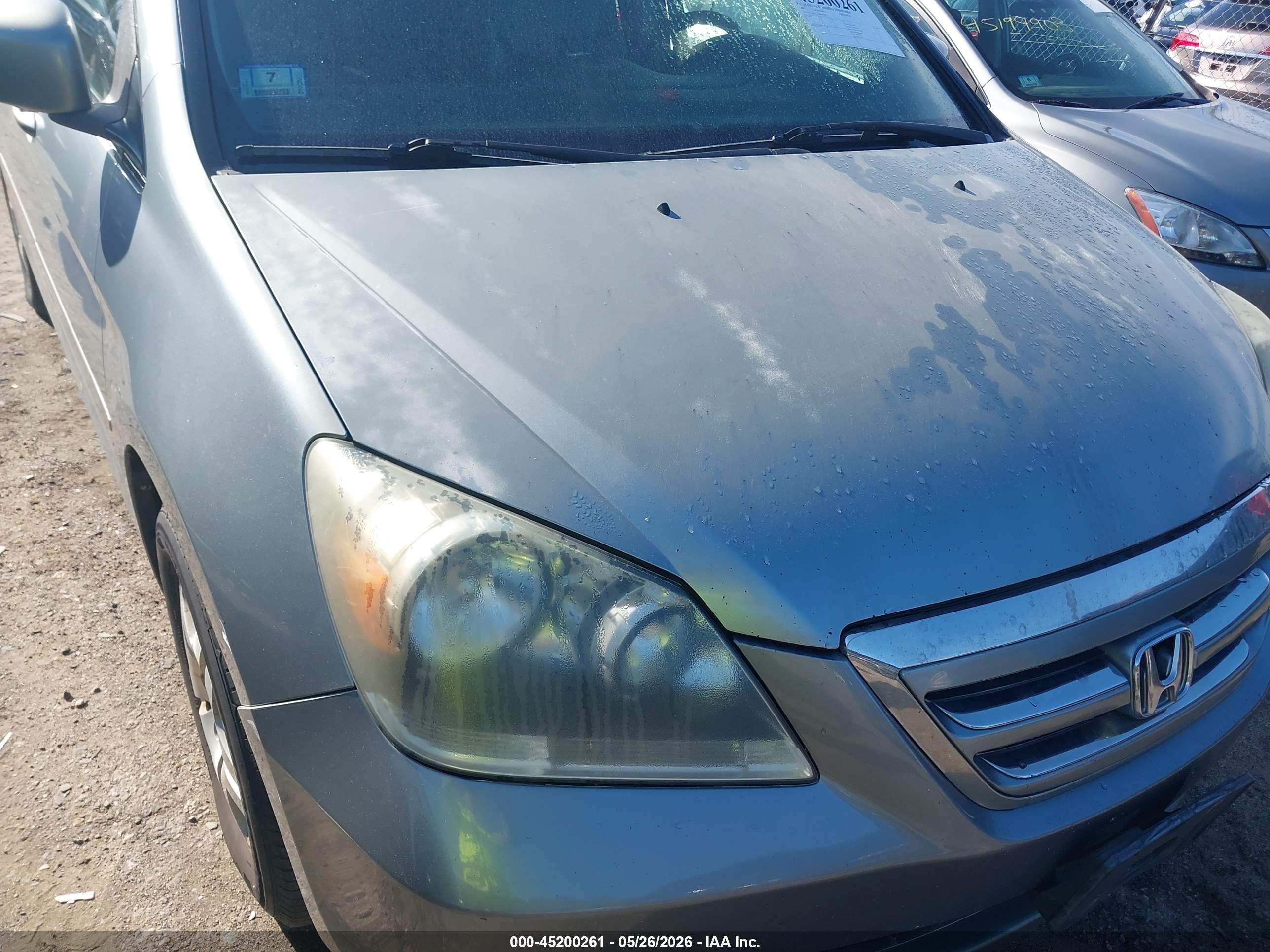 2007 Honda Odyssey Ex-l Silver vin: 5FNRL38687B083651