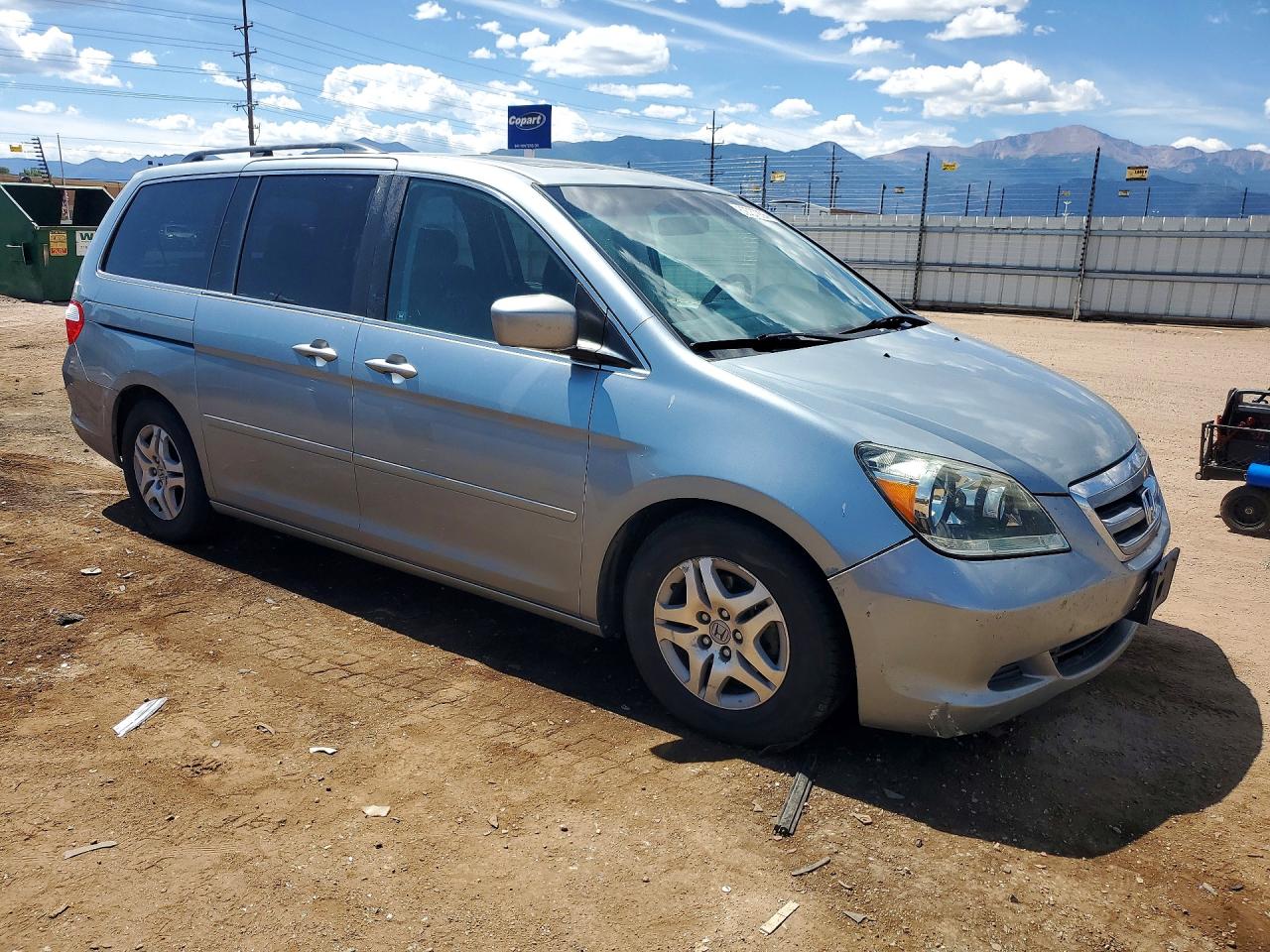 2007 Honda Odyssey Exl Gray vin: 5FNRL38687B091314