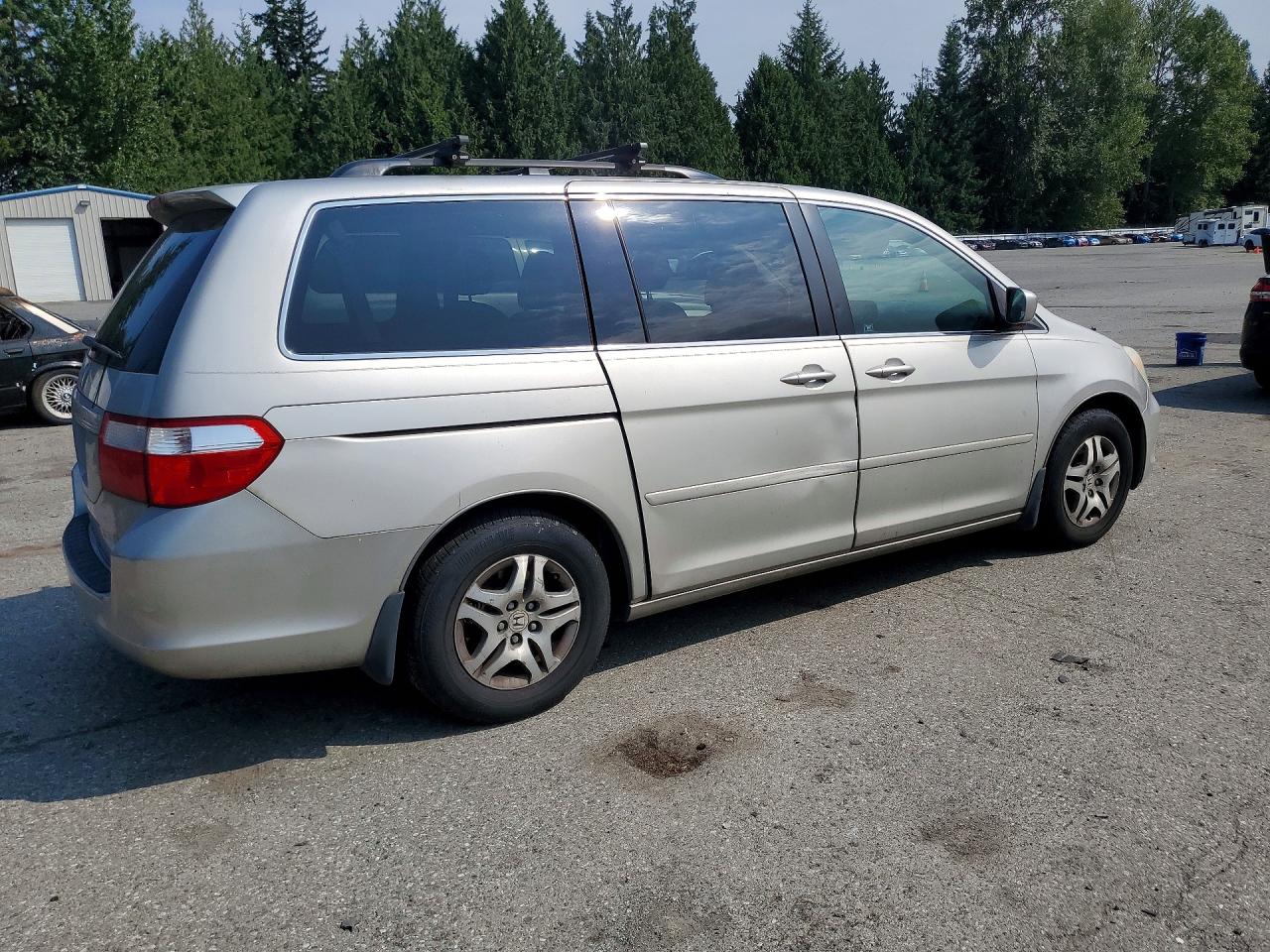 2007 Honda Odyssey Exl Silver vin: 5FNRL38687B404622