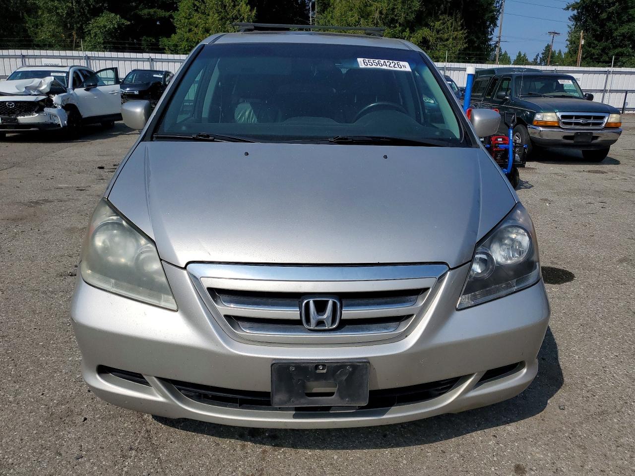 2007 Honda Odyssey Exl Silver vin: 5FNRL38687B404622