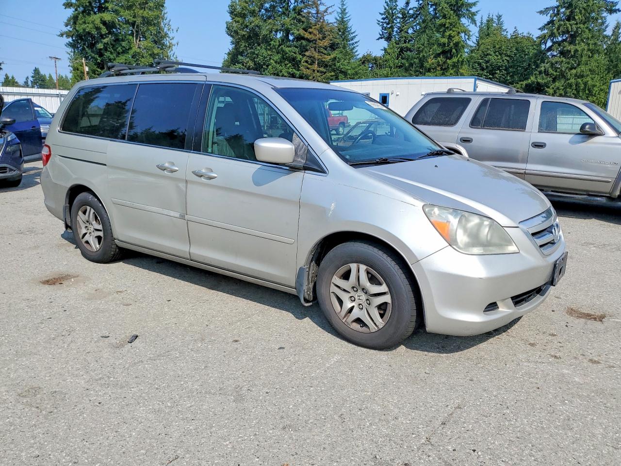 2007 Honda Odyssey Exl Silver vin: 5FNRL38687B404622