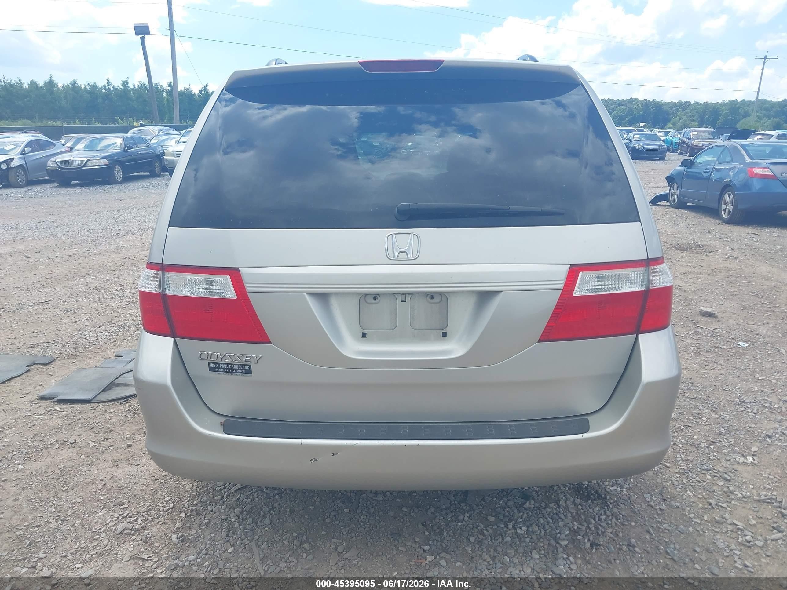 2007 Honda Odyssey Ex-l Silver vin: 5FNRL38687B407164