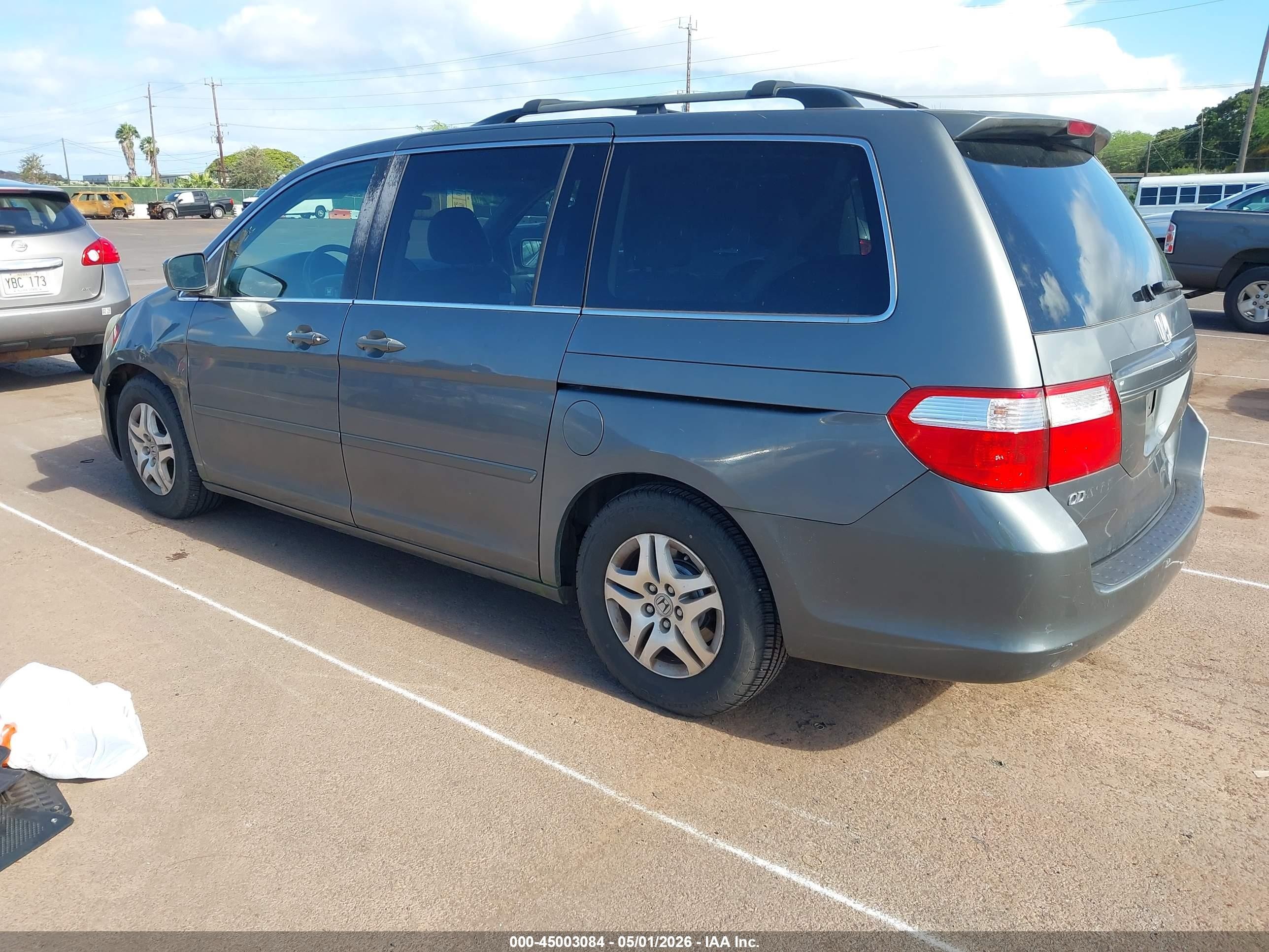 2007 Honda Odyssey Ex-l Серый vin: 5FNRL38687B421985