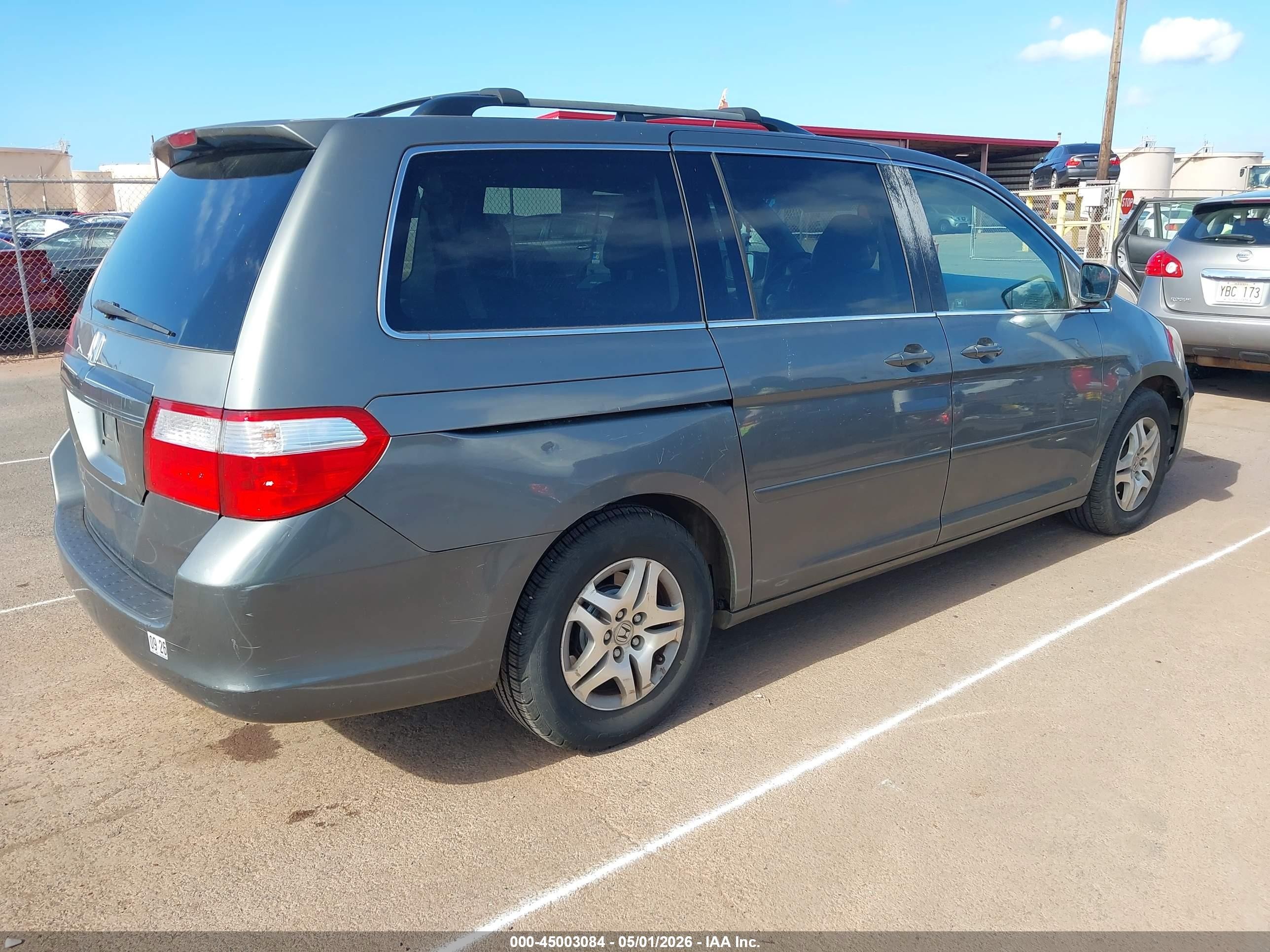 2007 Honda Odyssey Ex-l Серый vin: 5FNRL38687B421985