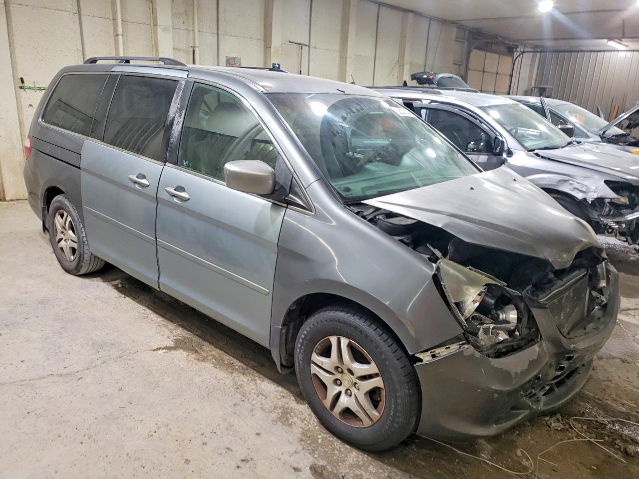 2007 Honda Odyssey Exl Gray vin: 5FNRL38687B426801