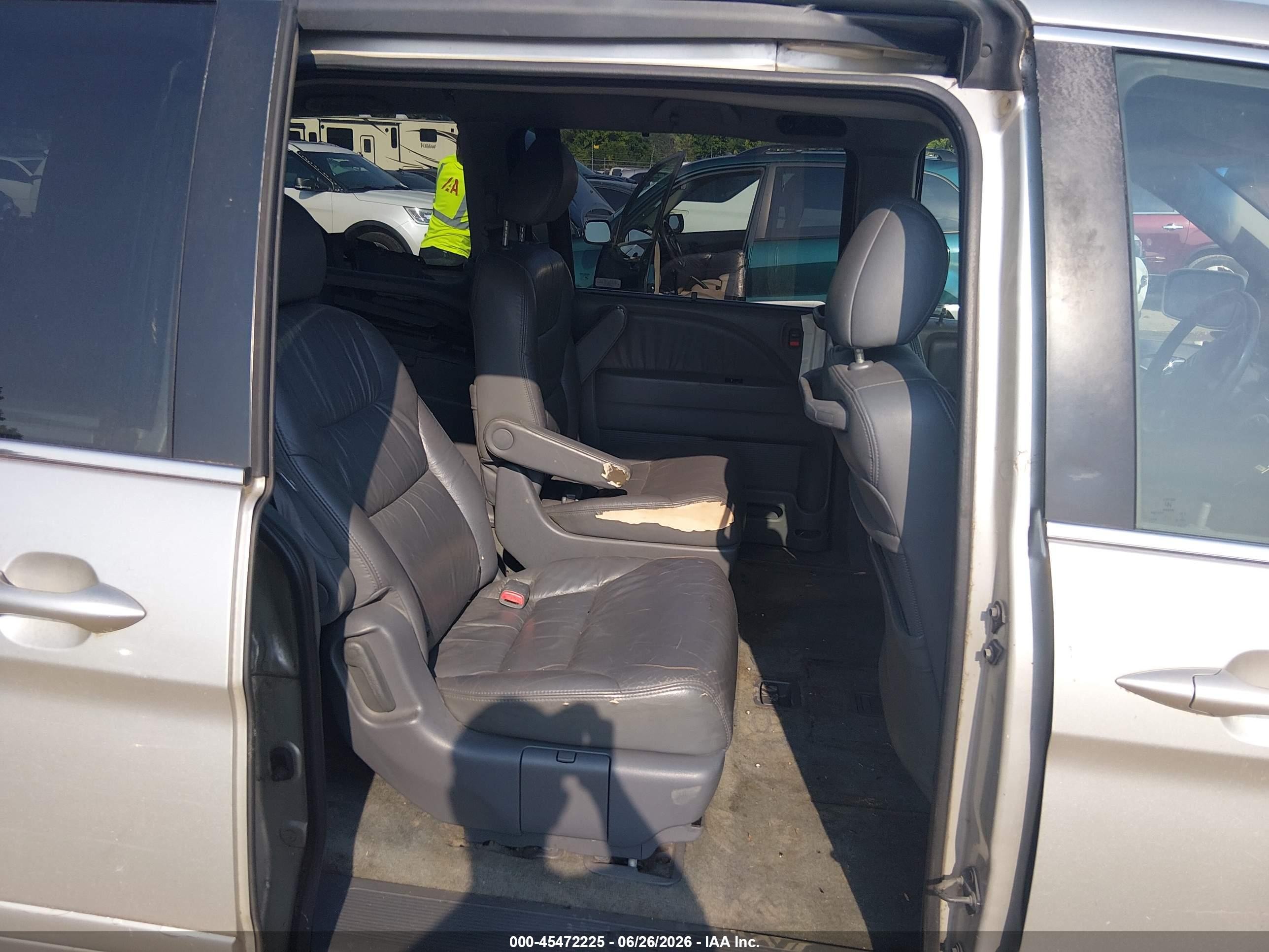2007 Honda Odyssey Ex-l Silver vin: 5FNRL38687B460379