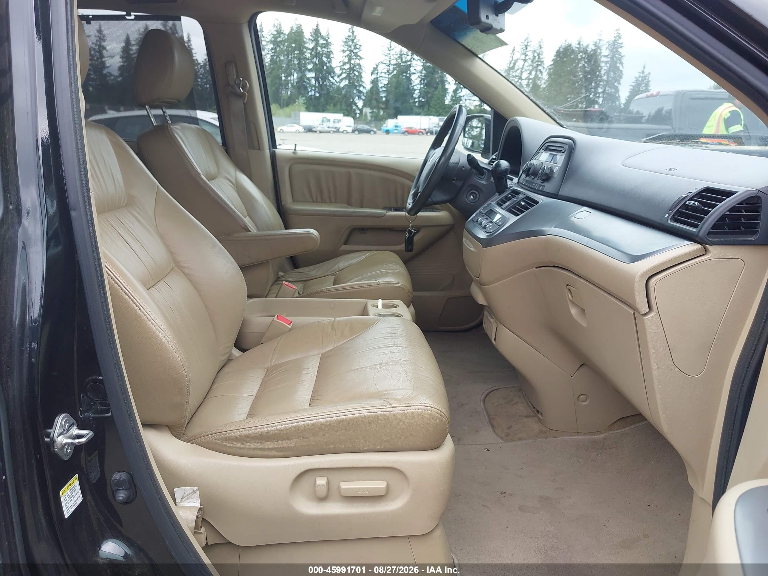 2008 Honda Odyssey Ex-l Black vin: 5FNRL38688B068200