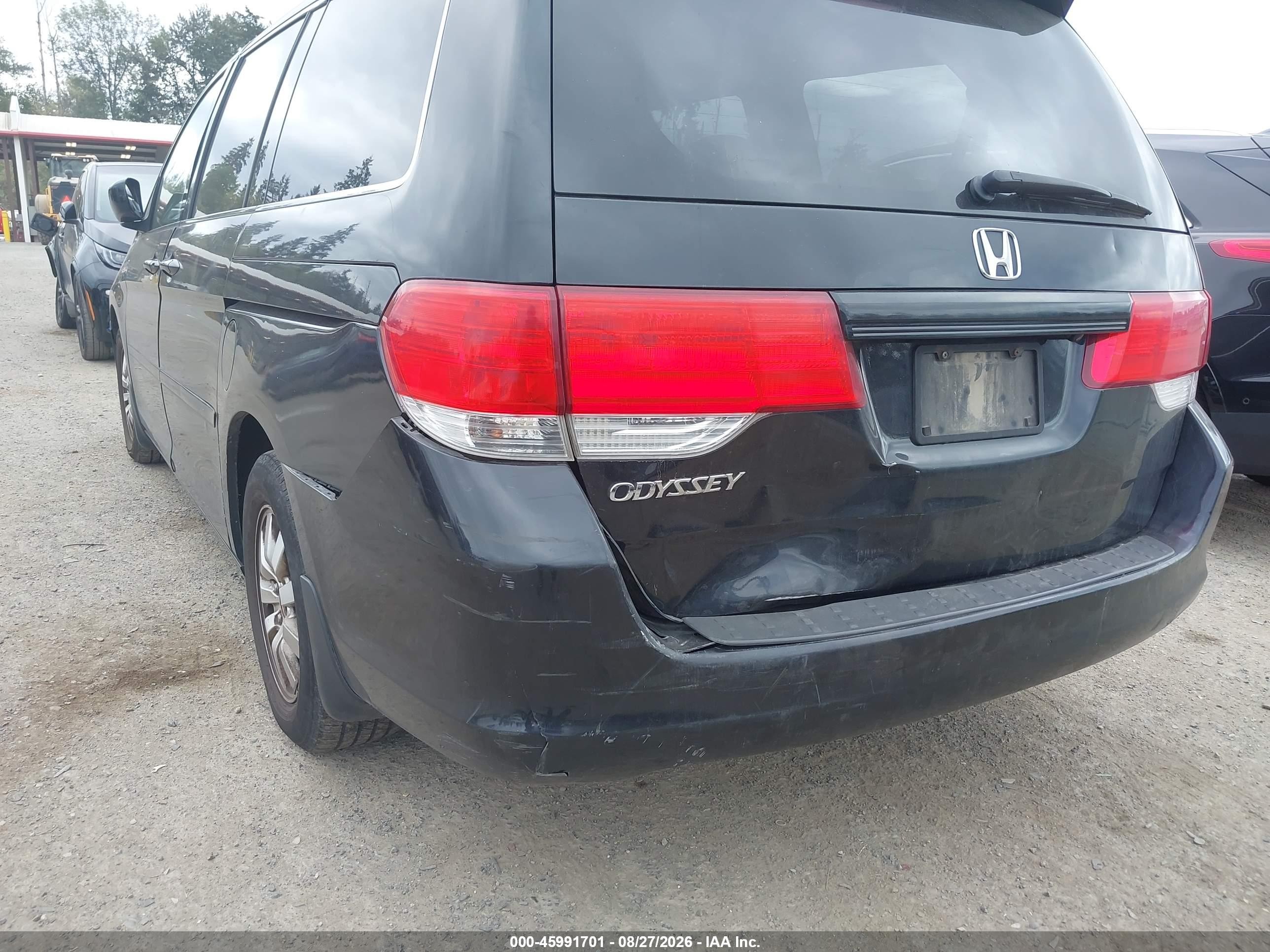 2008 Honda Odyssey Ex-l Black vin: 5FNRL38688B068200