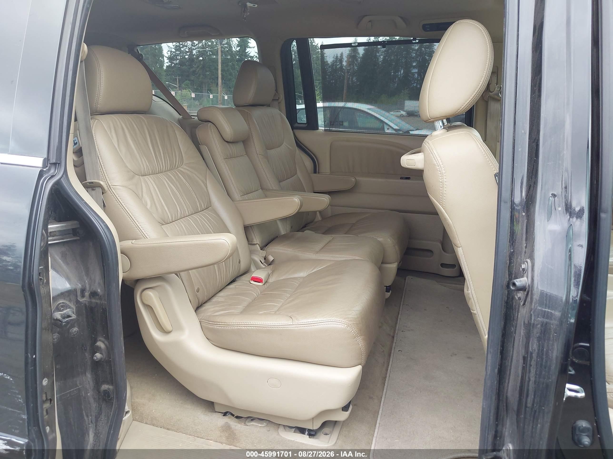 2008 Honda Odyssey Ex-l Black vin: 5FNRL38688B068200