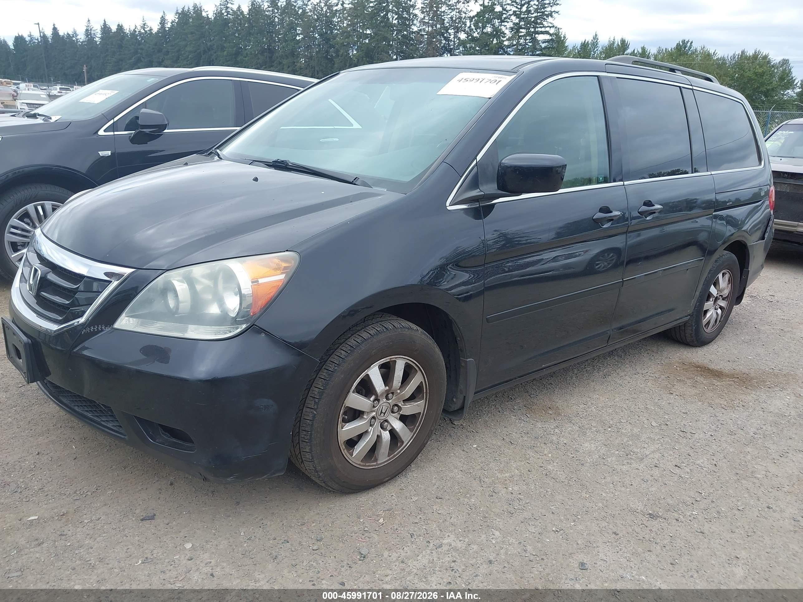 2008 Honda Odyssey Ex-l Black vin: 5FNRL38688B068200