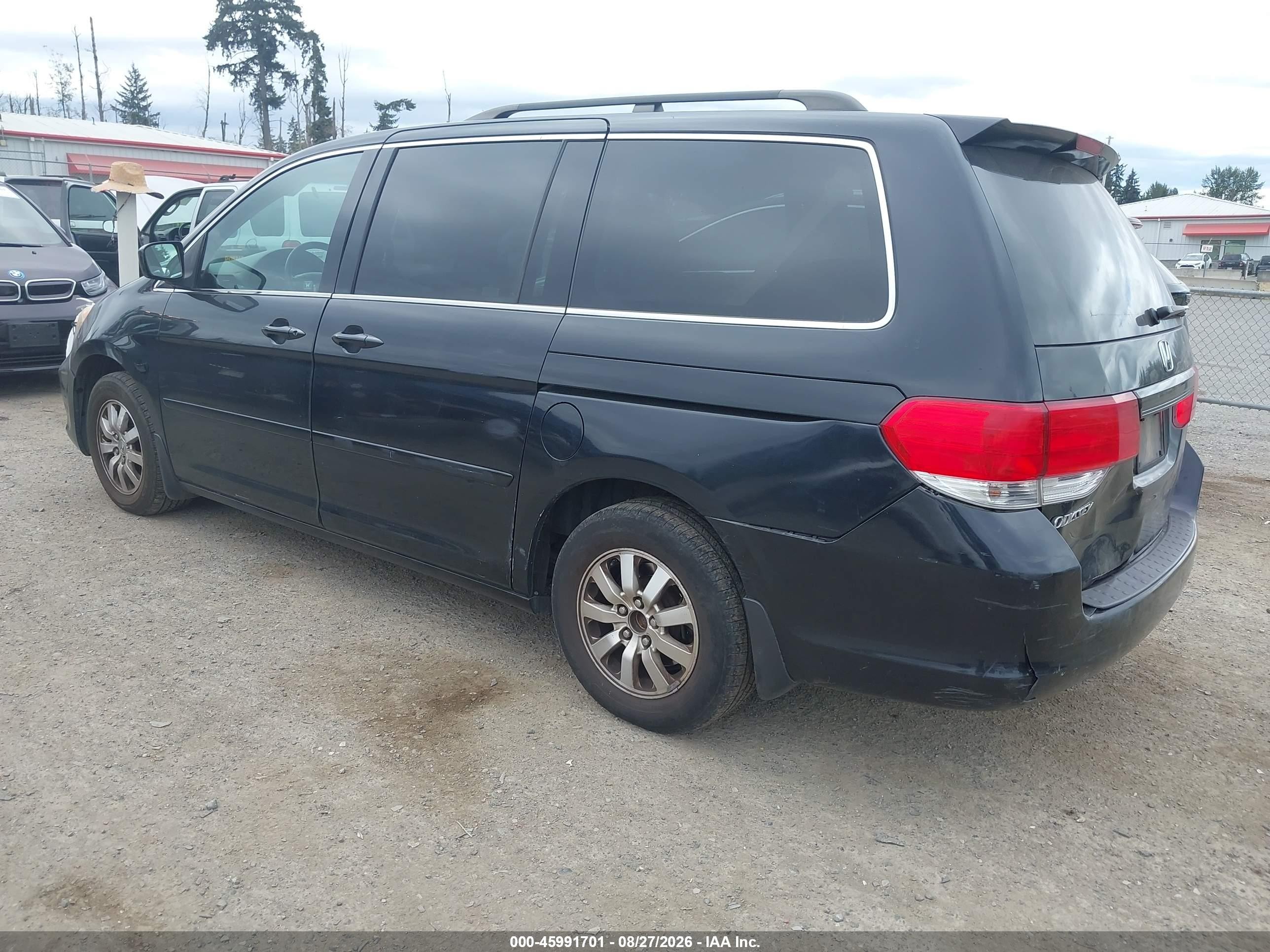 2008 Honda Odyssey Ex-l Black vin: 5FNRL38688B068200