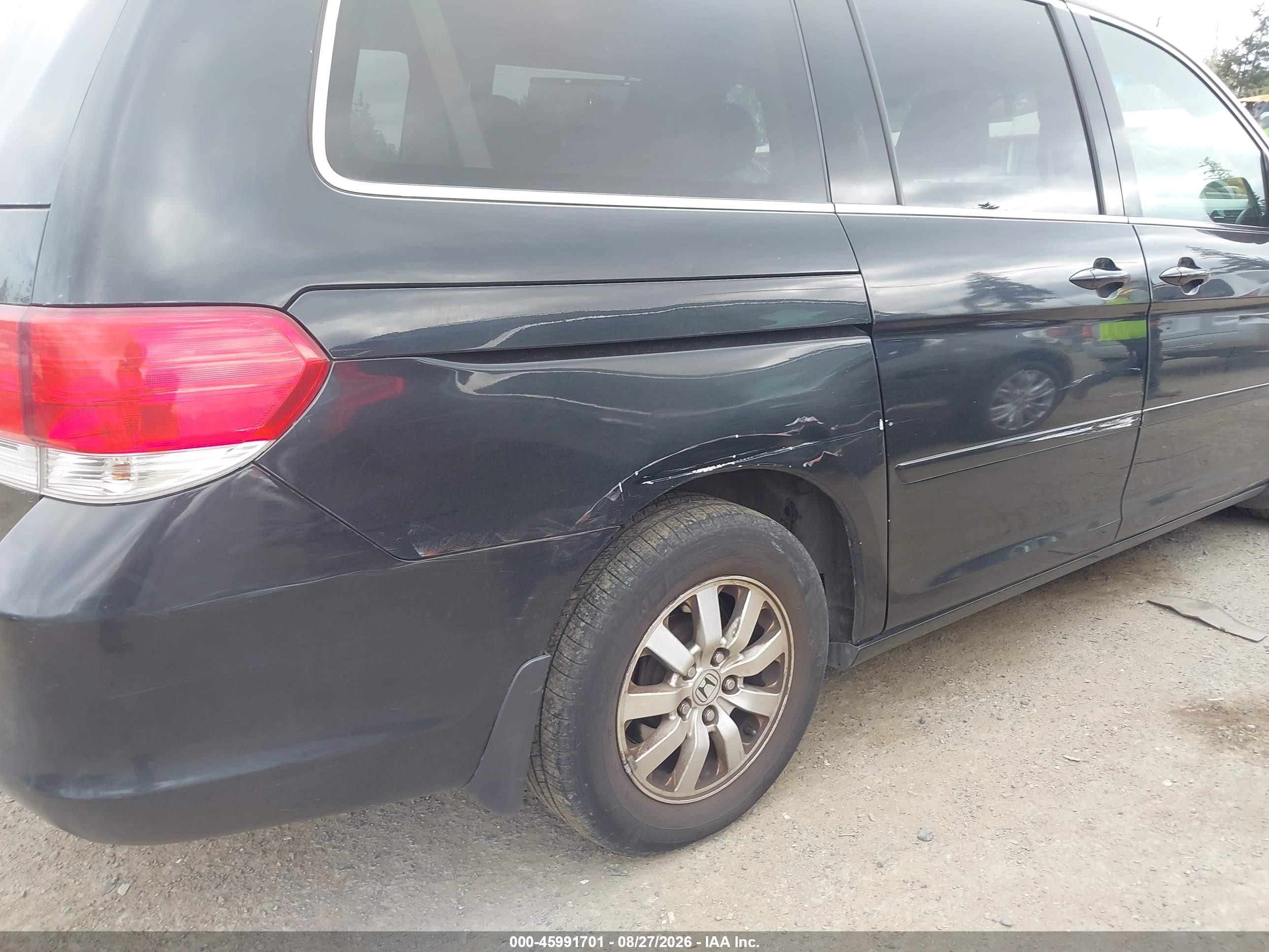 2008 Honda Odyssey Ex-l Black vin: 5FNRL38688B068200