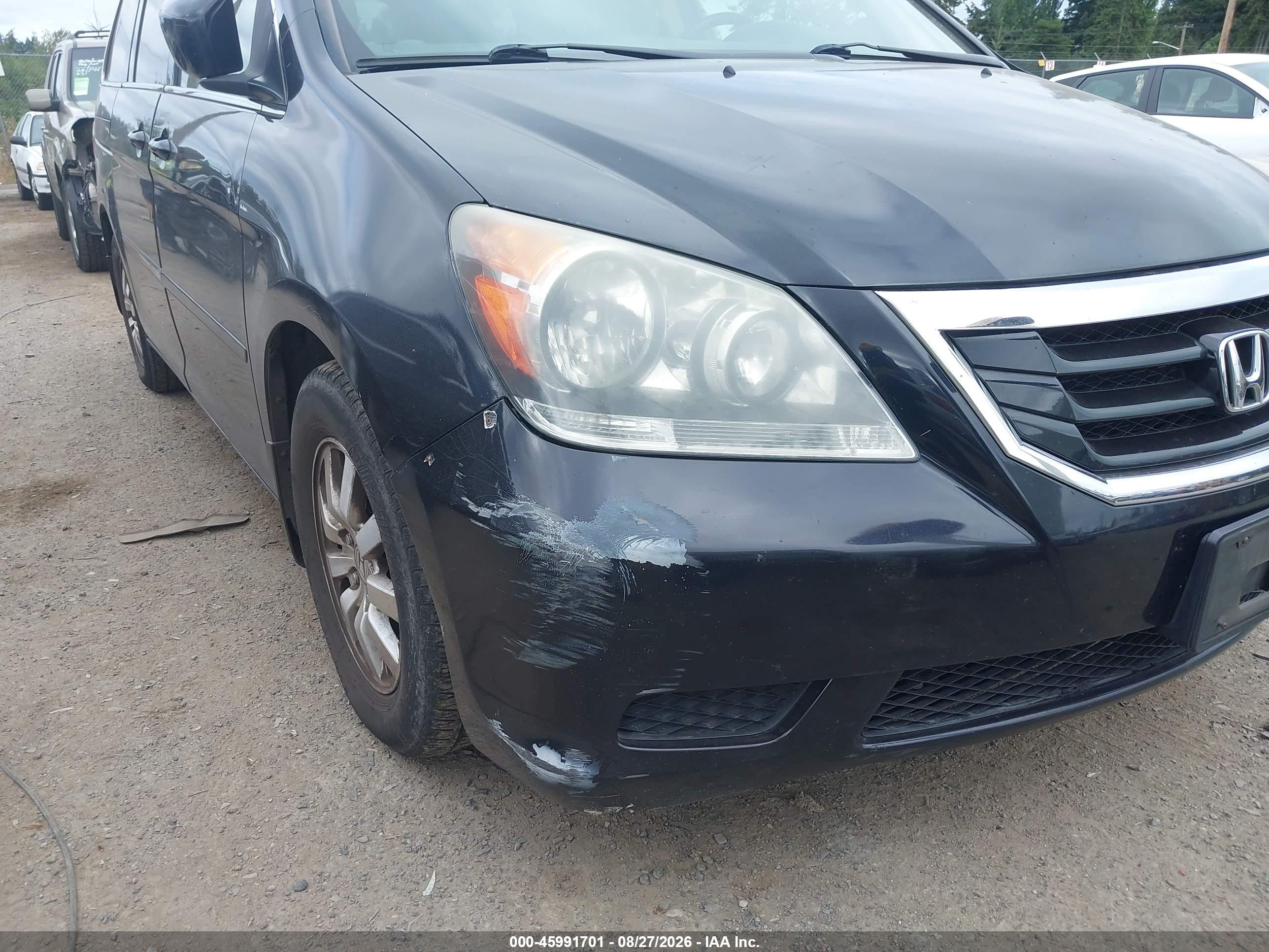 2008 Honda Odyssey Ex-l Black vin: 5FNRL38688B068200