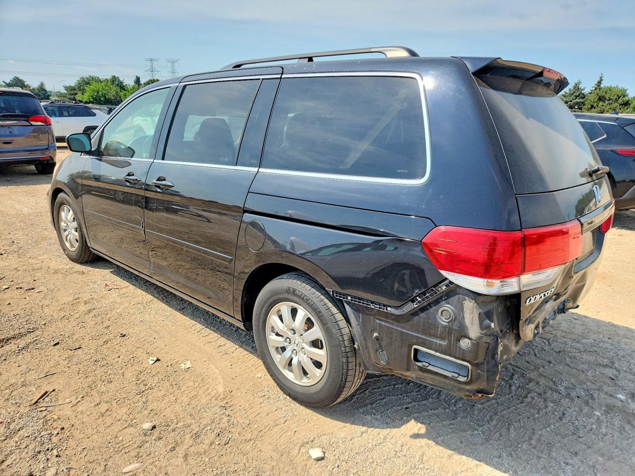 2008 Honda Odyssey Exl Black vin: 5FNRL38688B087748