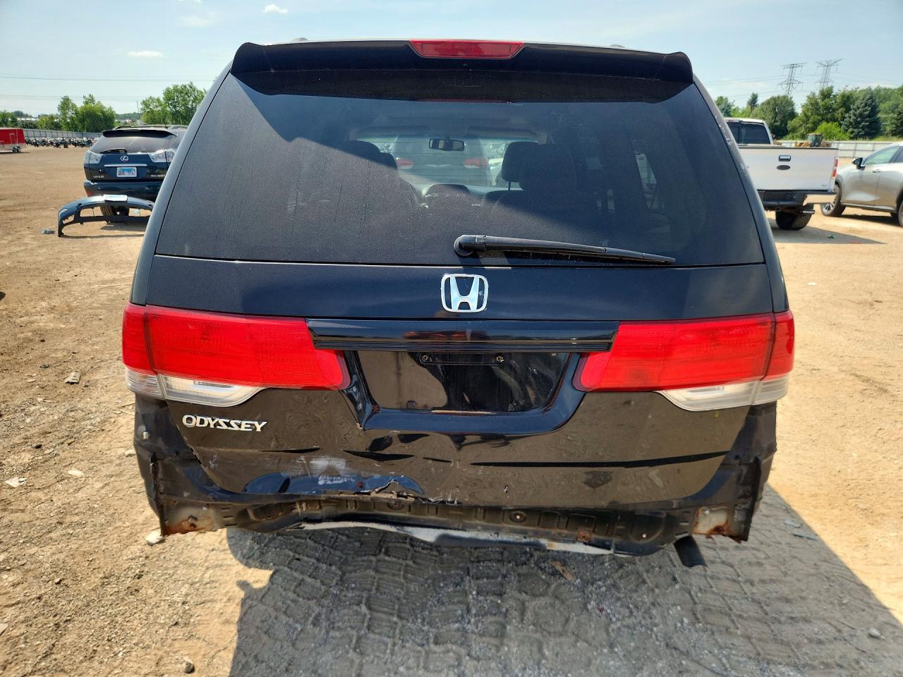 2008 Honda Odyssey Exl Black vin: 5FNRL38688B087748