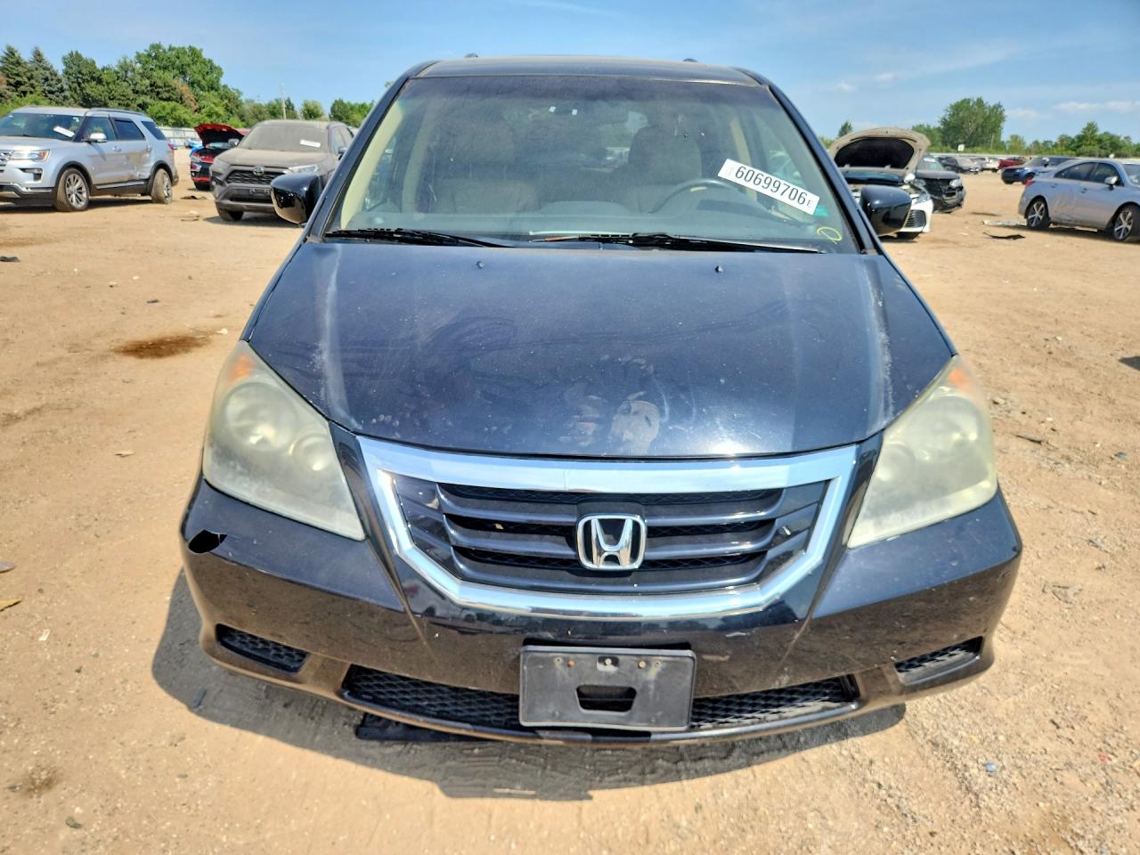 2008 Honda Odyssey Exl Black vin: 5FNRL38688B087748