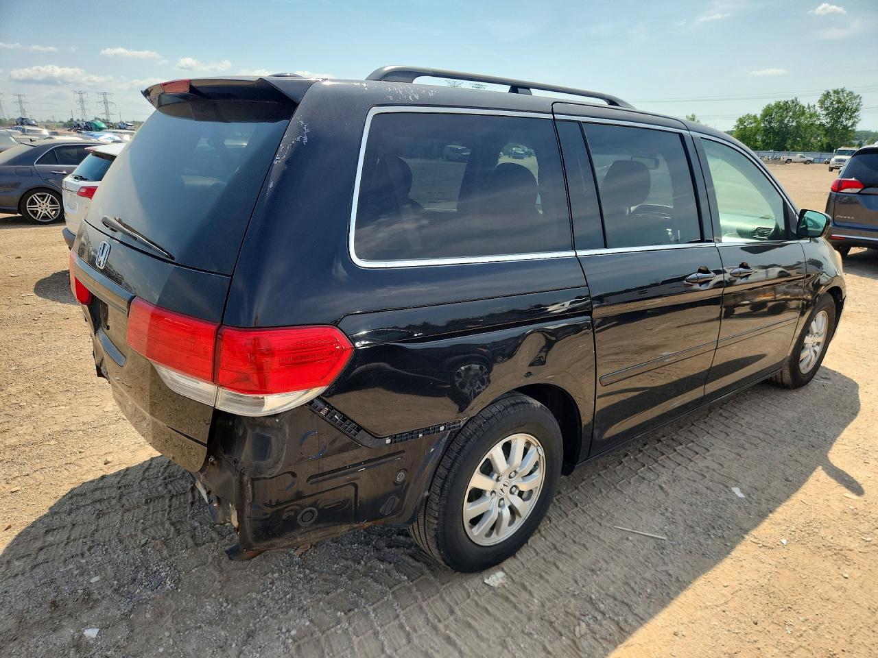 2008 Honda Odyssey Exl Black vin: 5FNRL38688B087748