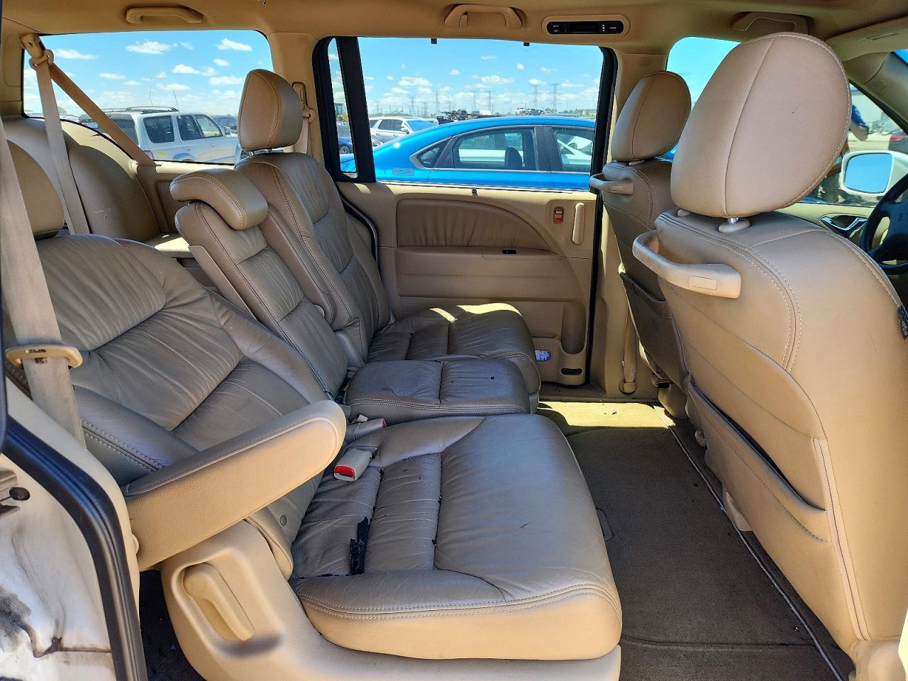 2008 Honda Odyssey Exl White vin: 5FNRL38688B096644