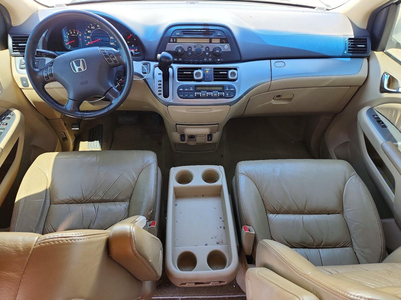 2008 Honda Odyssey Exl White vin: 5FNRL38688B096644