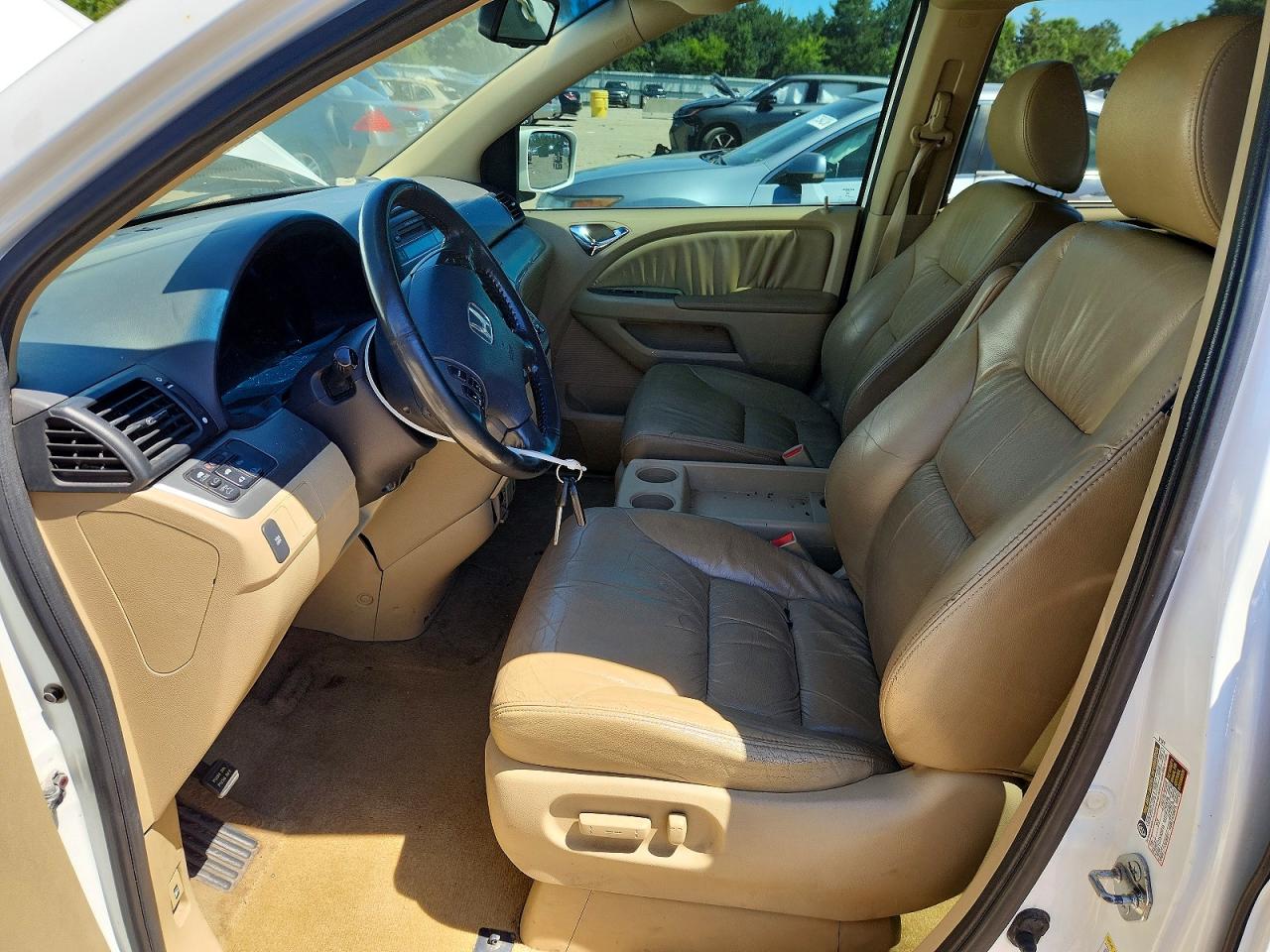 2008 Honda Odyssey Exl White vin: 5FNRL38688B096644
