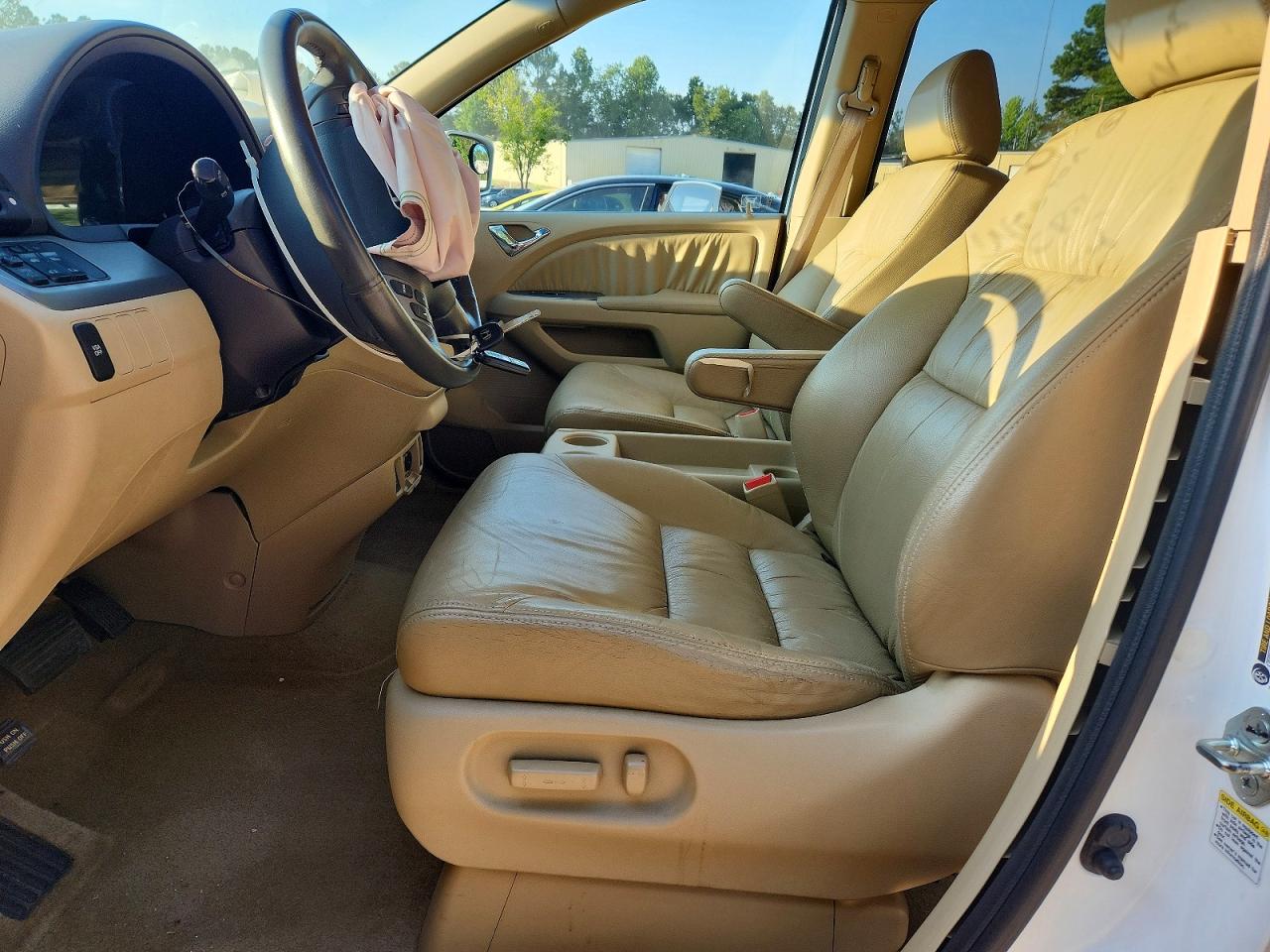 2008 Honda Odyssey Exl White vin: 5FNRL38688B404024