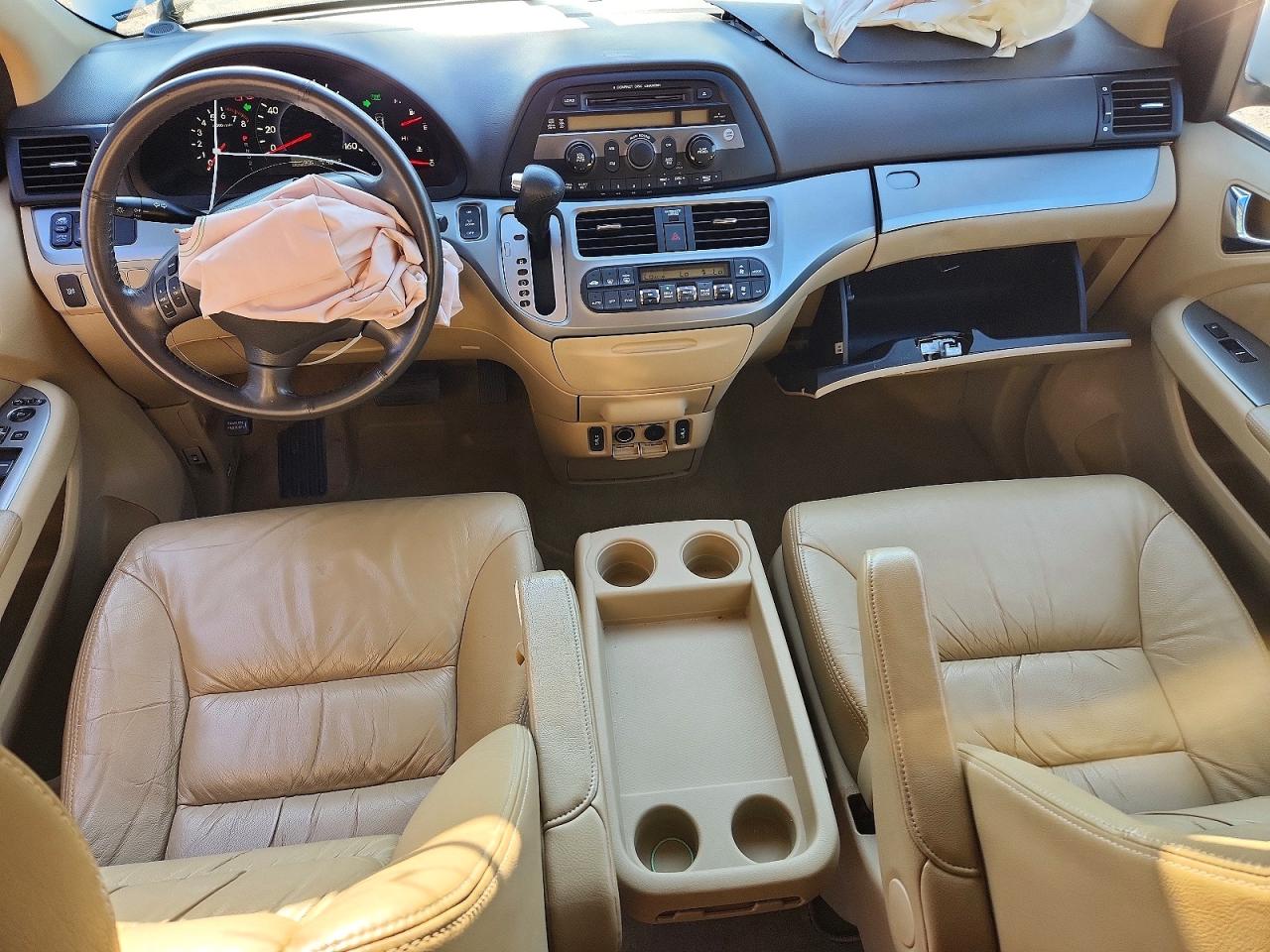 2008 Honda Odyssey Exl White vin: 5FNRL38688B404024