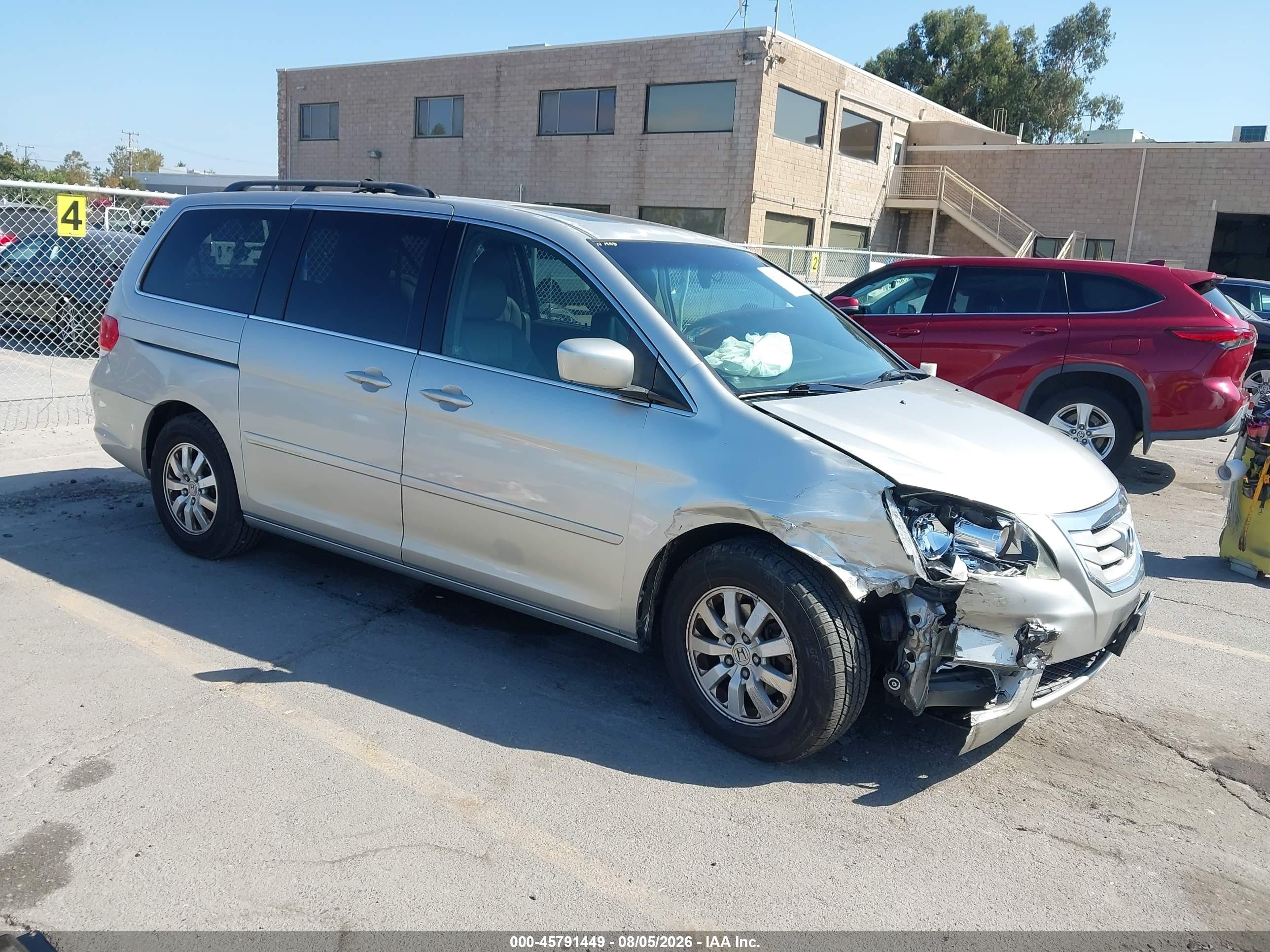 2008 Honda Odyssey Ex-l Серебряный vin: 5FNRL38688B417677