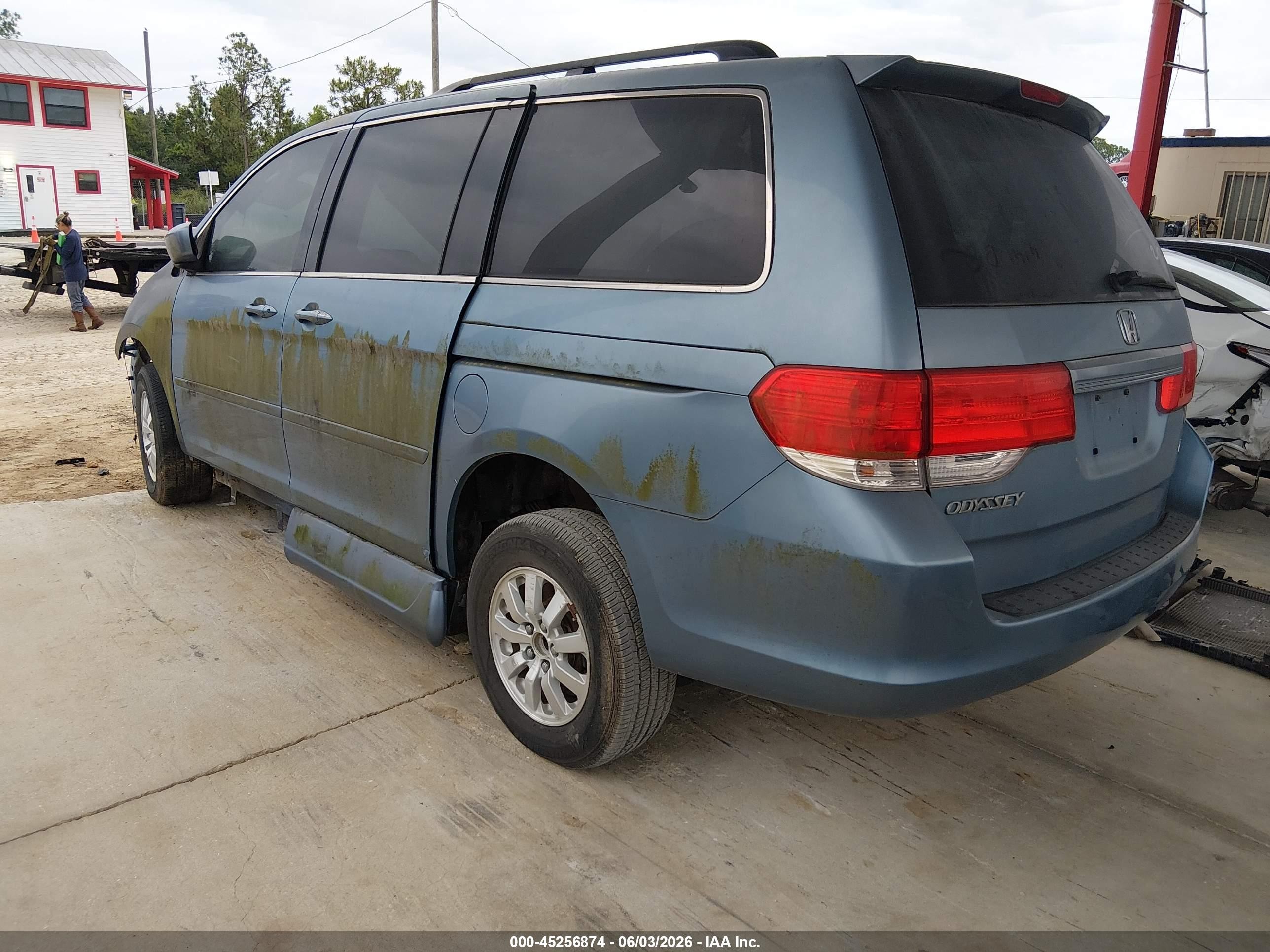 2009 Honda Odyssey Ex-l Light Blue vin: 5FNRL38689B034095